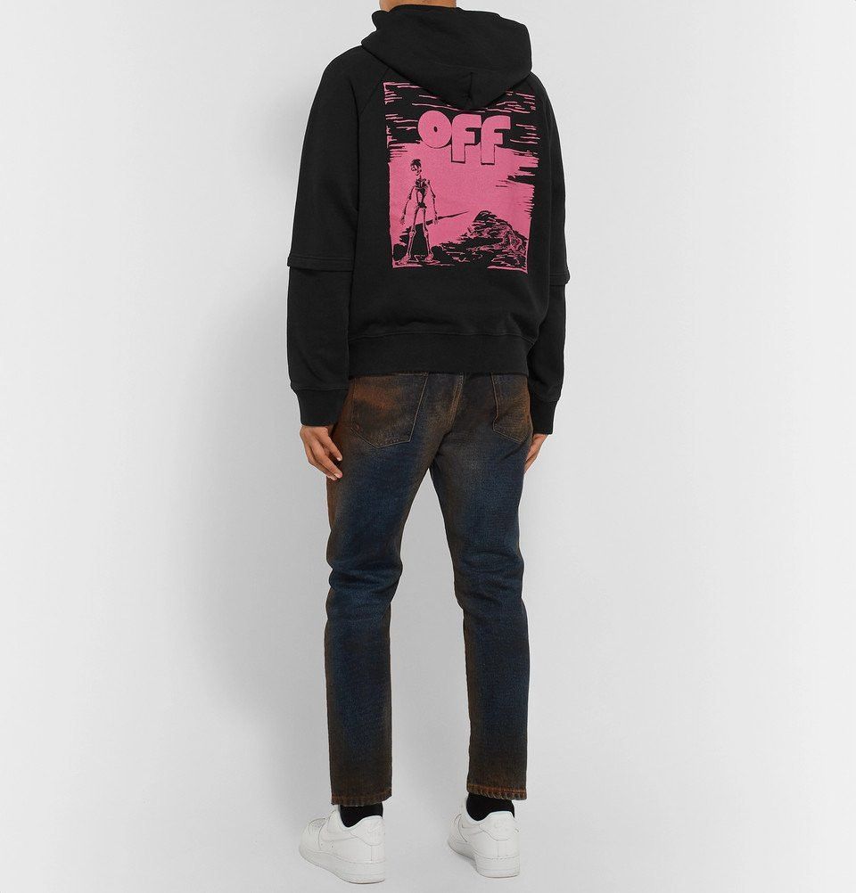 Off-White Black Floating Skulls Double Sleeve Oversized Hoodie Size US M / EU 48-50 / 2 - 3 Thumbnail
