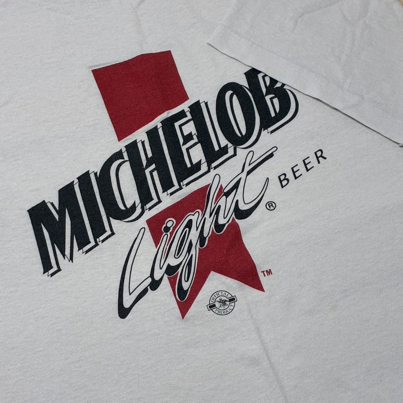 Hanes True Vintage Michelob Light White Beer Promo Tee Size Large Size US L / EU 52-54 / 3 - 3 Thumbnail