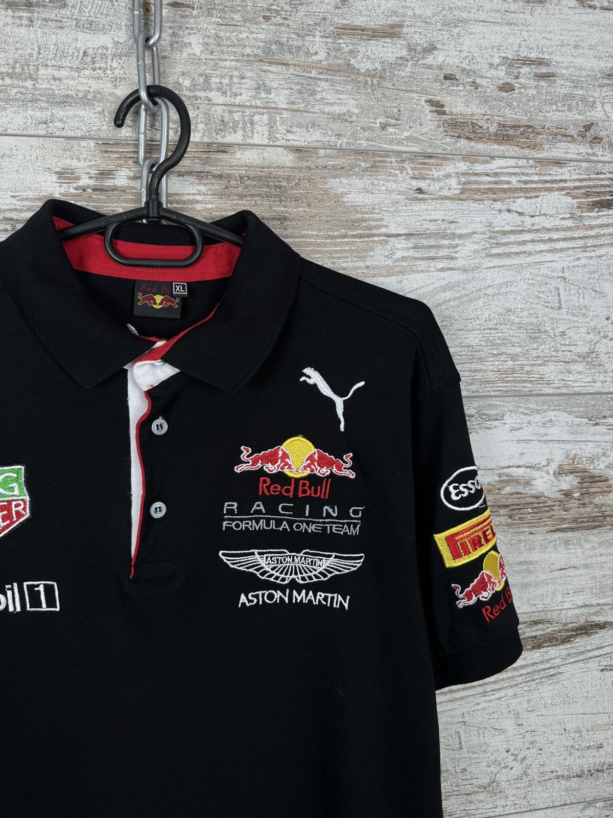 Puma Mens Vintage Puma Red Bull racing T-shirt Aston Martin tee Size US L / EU 52-54 / 3 - 2 Thumbnail