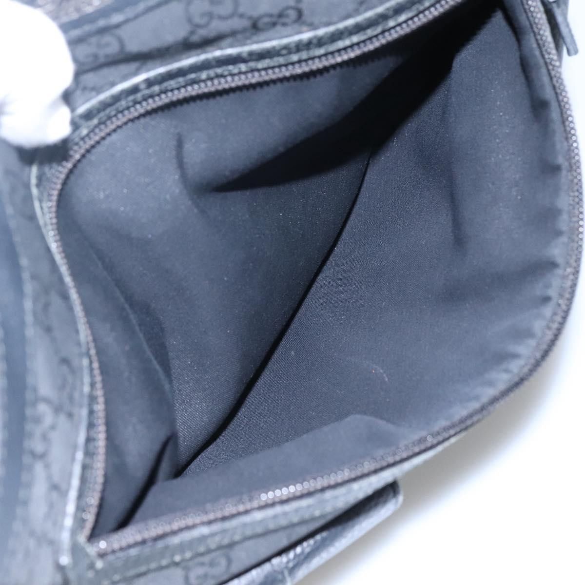 Gucci GUCCI GG Canvas Tote Bag Nylon Outlet Black Silver Size ONE SIZE - 21 Thumbnail