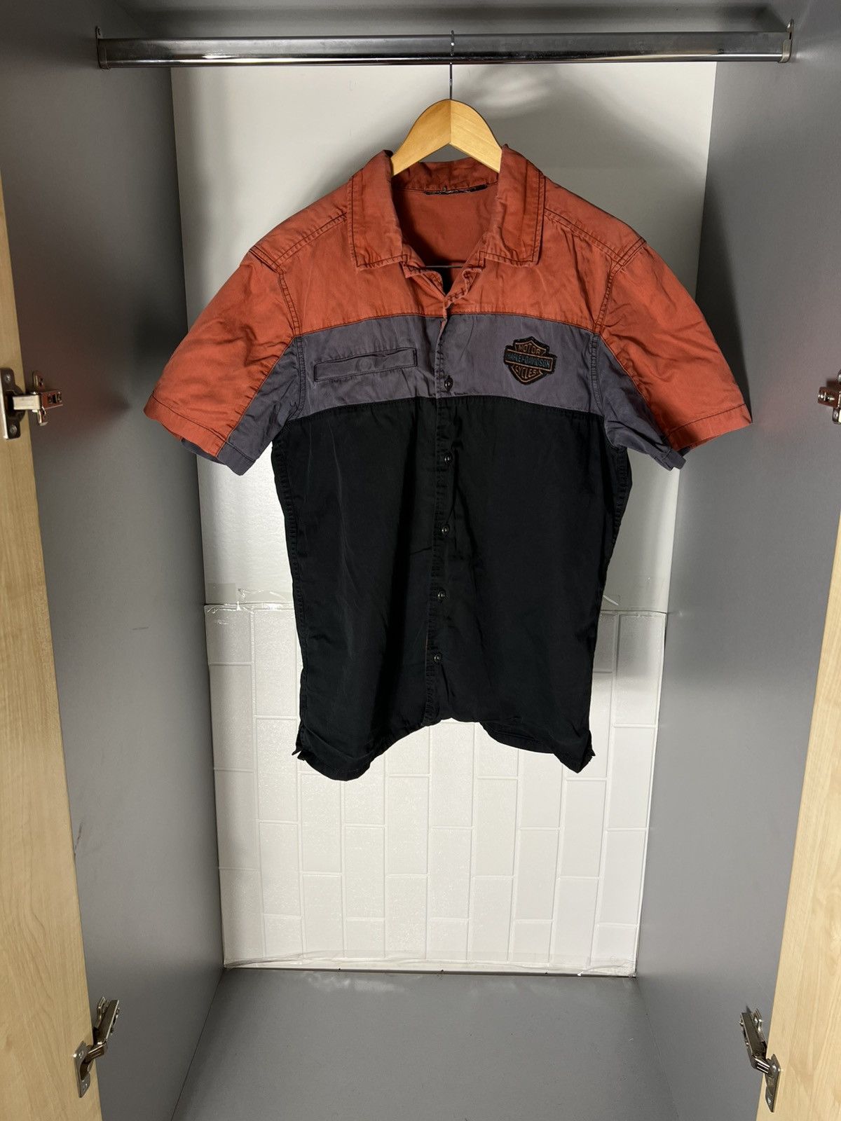 Harley Davidson VINTAGE HARLEY DAVIDSON MOTORCYCLE RETRO SHIRT CASUAL 90s Size US M / EU 48-50 / 2 - 2 Thumbnail