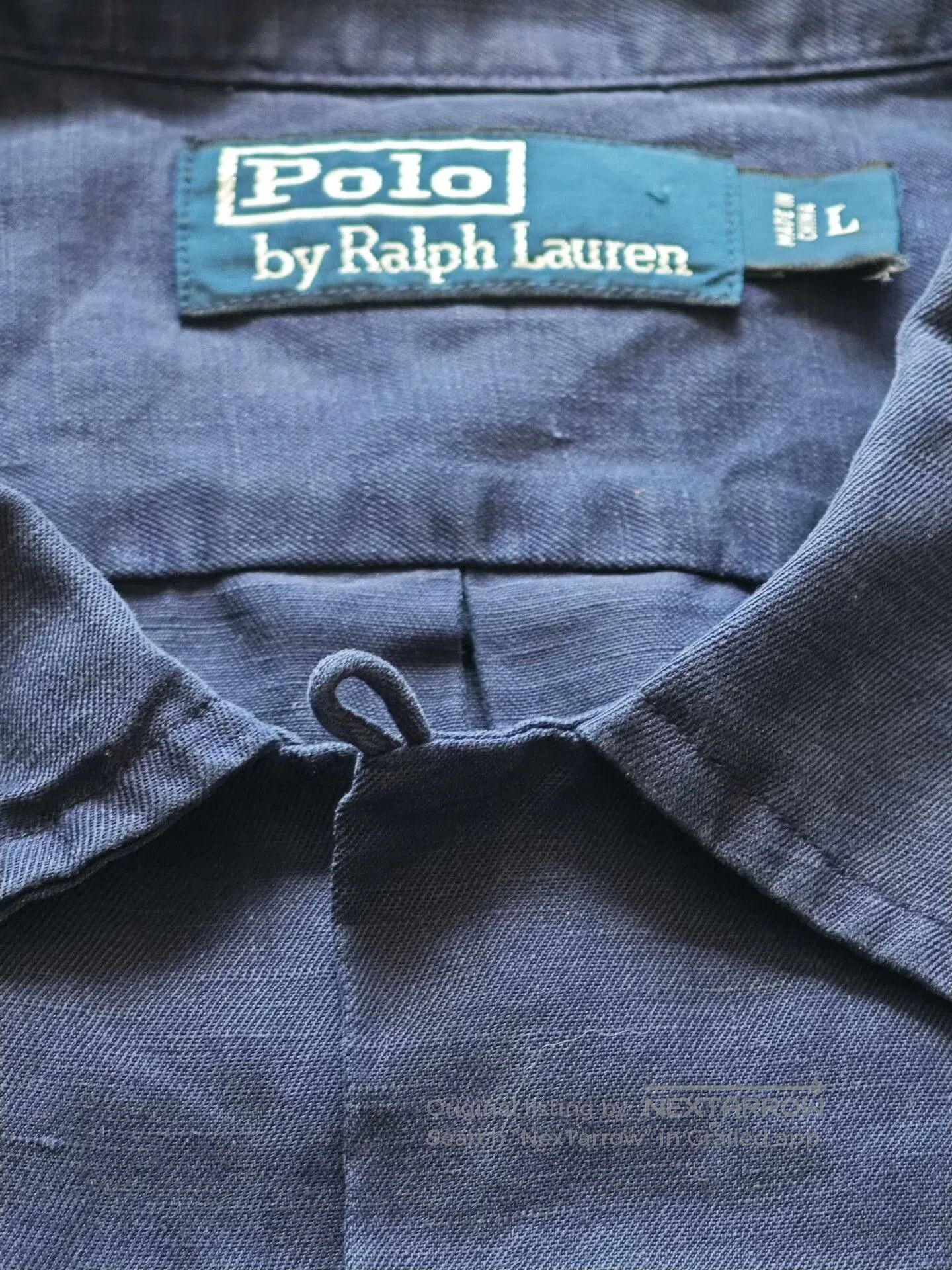Polo Ralph Lauren 90s Vintage Polo RL Cuban Collar Shirt. Size US L / EU 52-54 / 3 - 7 Thumbnail
