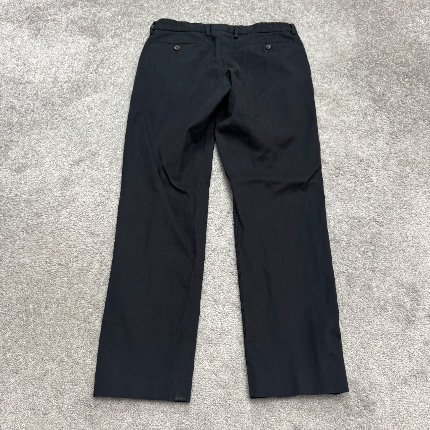 J.Crew J.Crew bowery Slim Chino Pants Mens 30x32 Black Straight Leg Cotton Flat Front Size US 30 / EU 46 - 2 Thumbnail