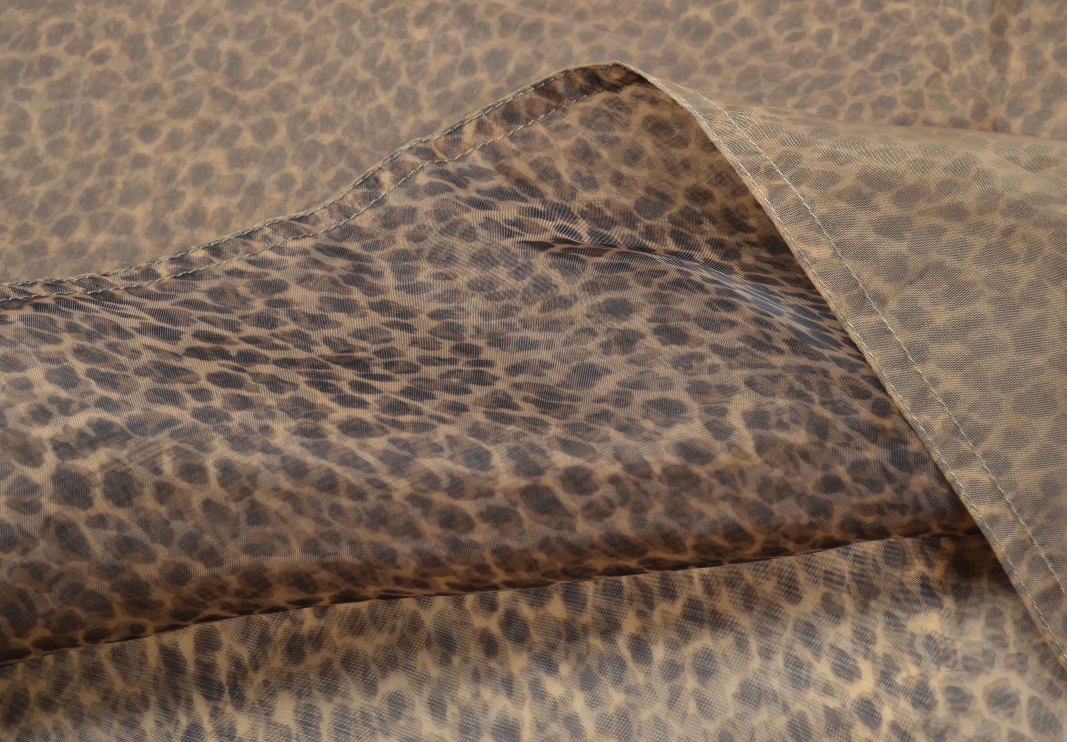 STRENESSE Strenesse Gabriele Strehle 90's Leopard Glam Mesh Skirt Size 31" - 7 Thumbnail