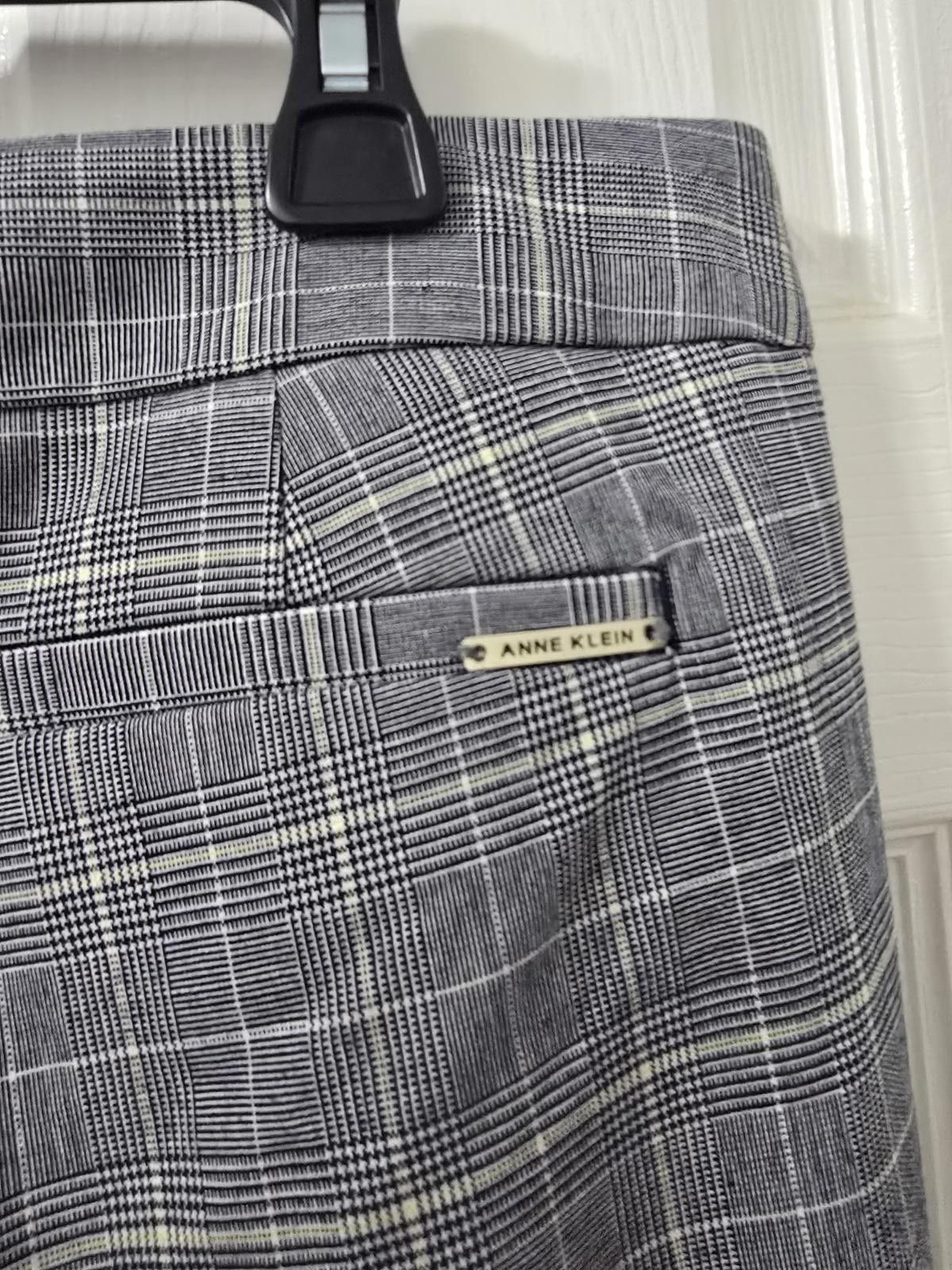 Other Anne Klein Gray Plaid Dress Pants Size 32" / US 10 / IT 46 - 4 Thumbnail