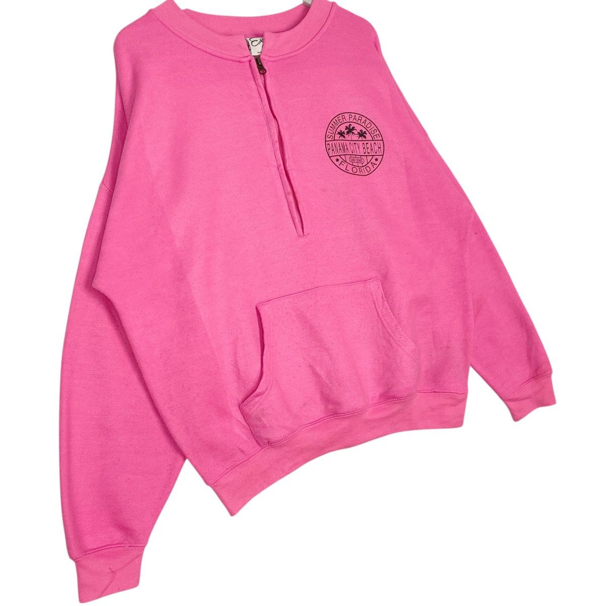 Other Vintage Exist Printed Lange Cup Quater Zip Sweatshirt Size US L / EU 52-54 / 3 - 3 Thumbnail