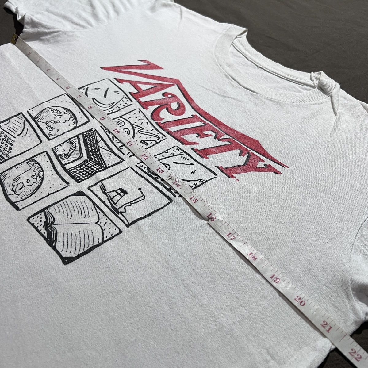 Vintage Rare Vtg 90s Variety Magazine Tee pop art graphic streetwear Size US L / EU 52-54 / 3 - 7 Thumbnail