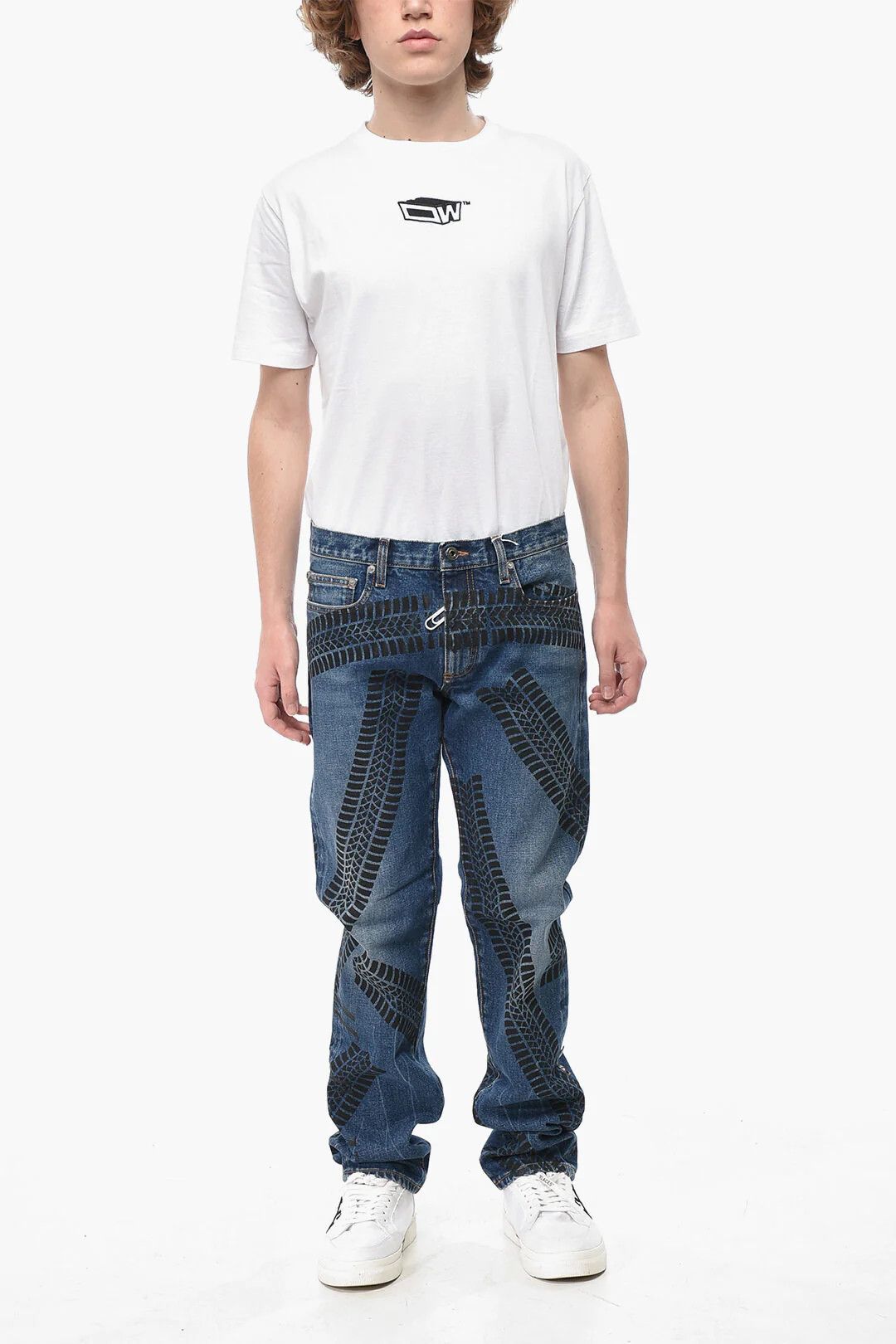 Off-White og1mm0526 Skinny Fit Jeans in Blue/Black Size US 31 - 4 Thumbnail