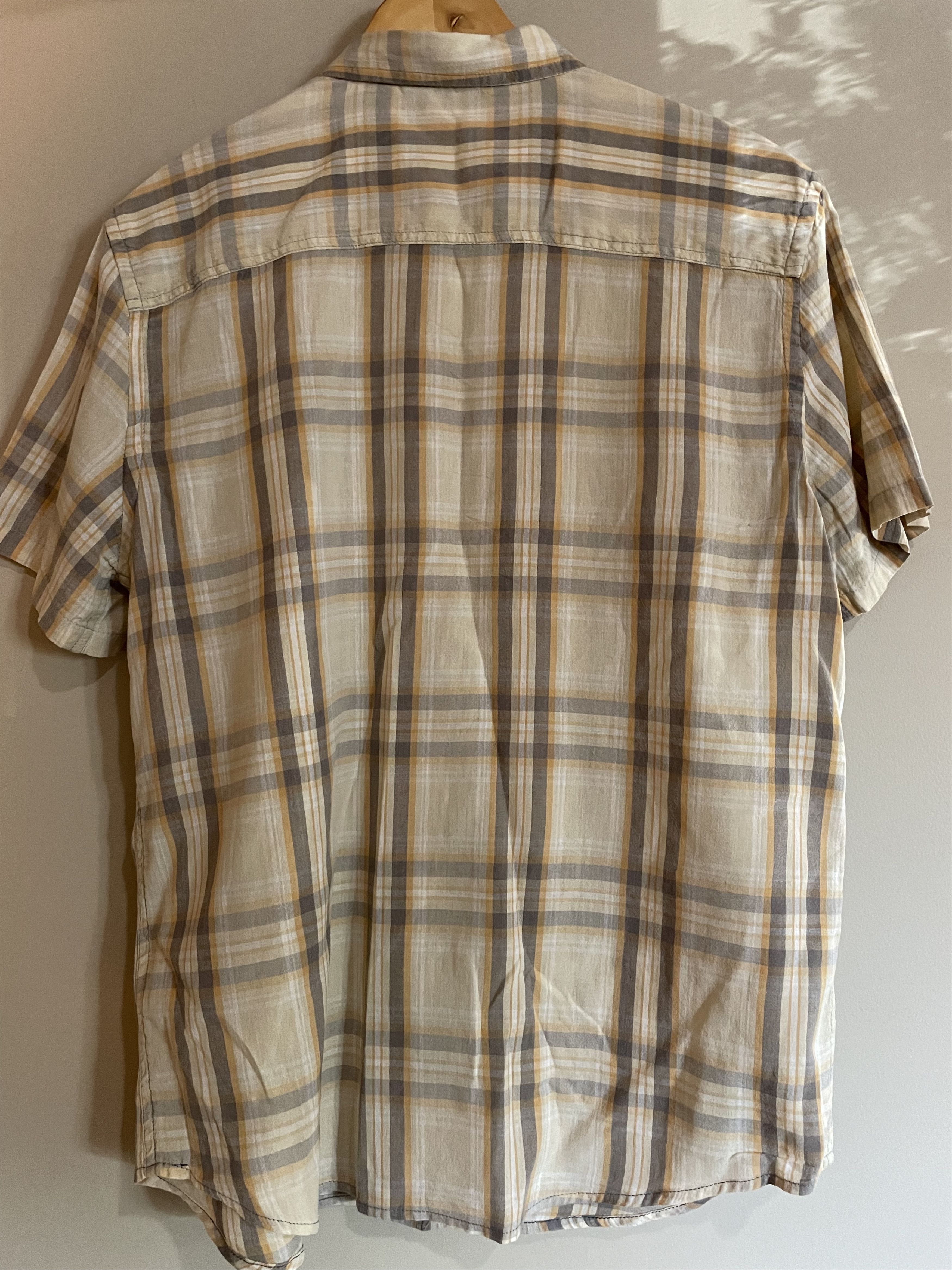 Salt Valley Salt Valley Tan and Gold Lightweight S/S Shirt, Men's Large Size US L / EU 52-54 / 3 - 2 Thumbnail