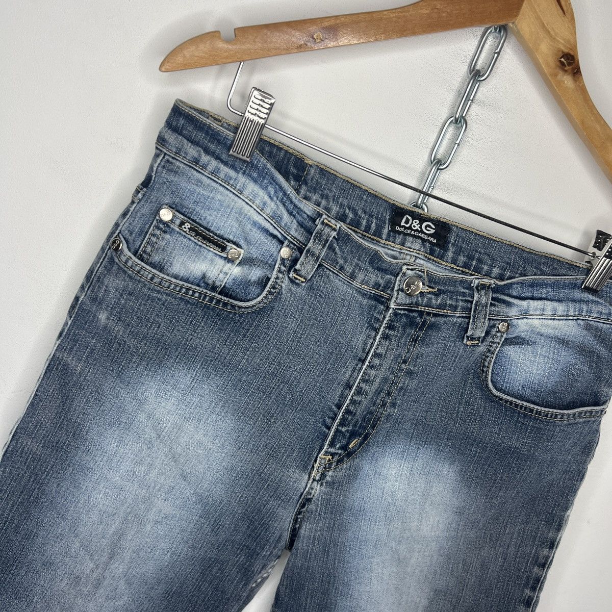 Dolce & Gabbana VINTAGE DOLCE GABBANA DENIM SHORTS JEANS JAPANESE Y2K RAP Size US 33 - 7 Thumbnail