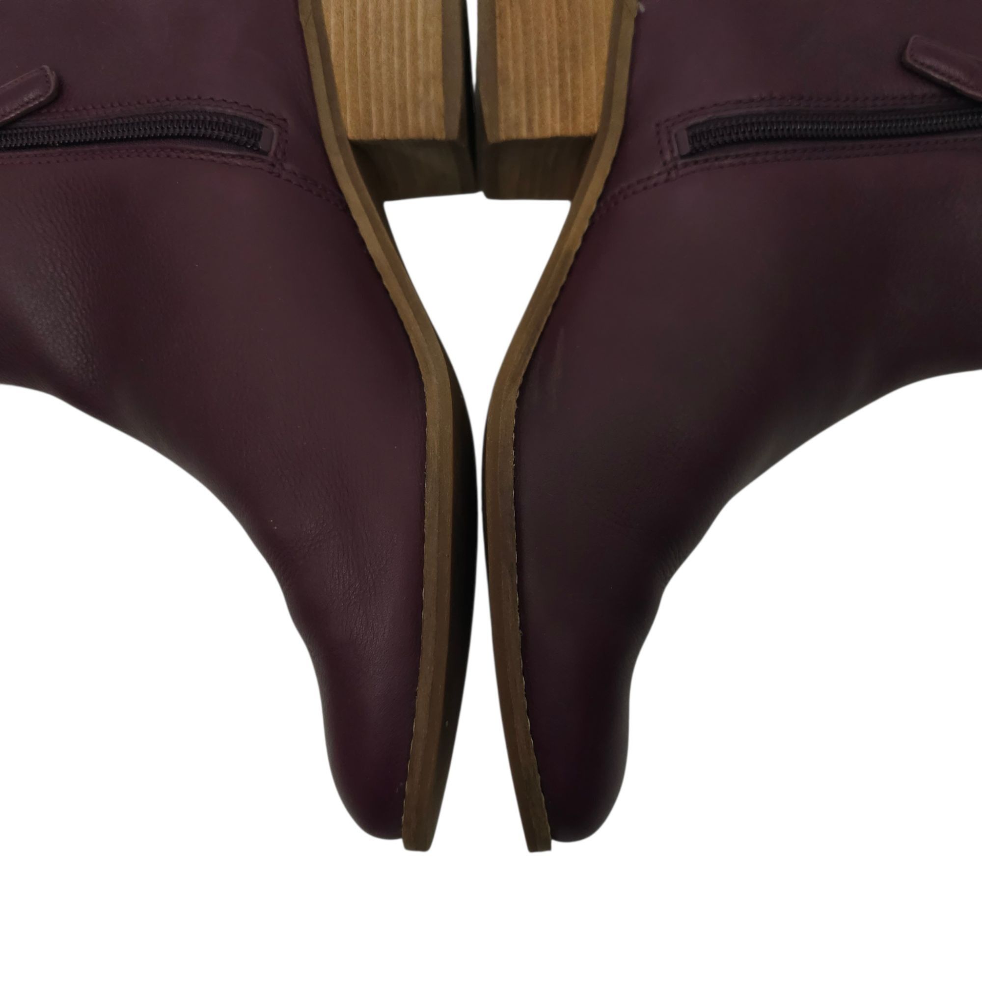 Cole Haan Cole Haan Joanna Bootie Size 8 Wine Leather Burgundy Size US 8 / IT 38 - 15 Thumbnail