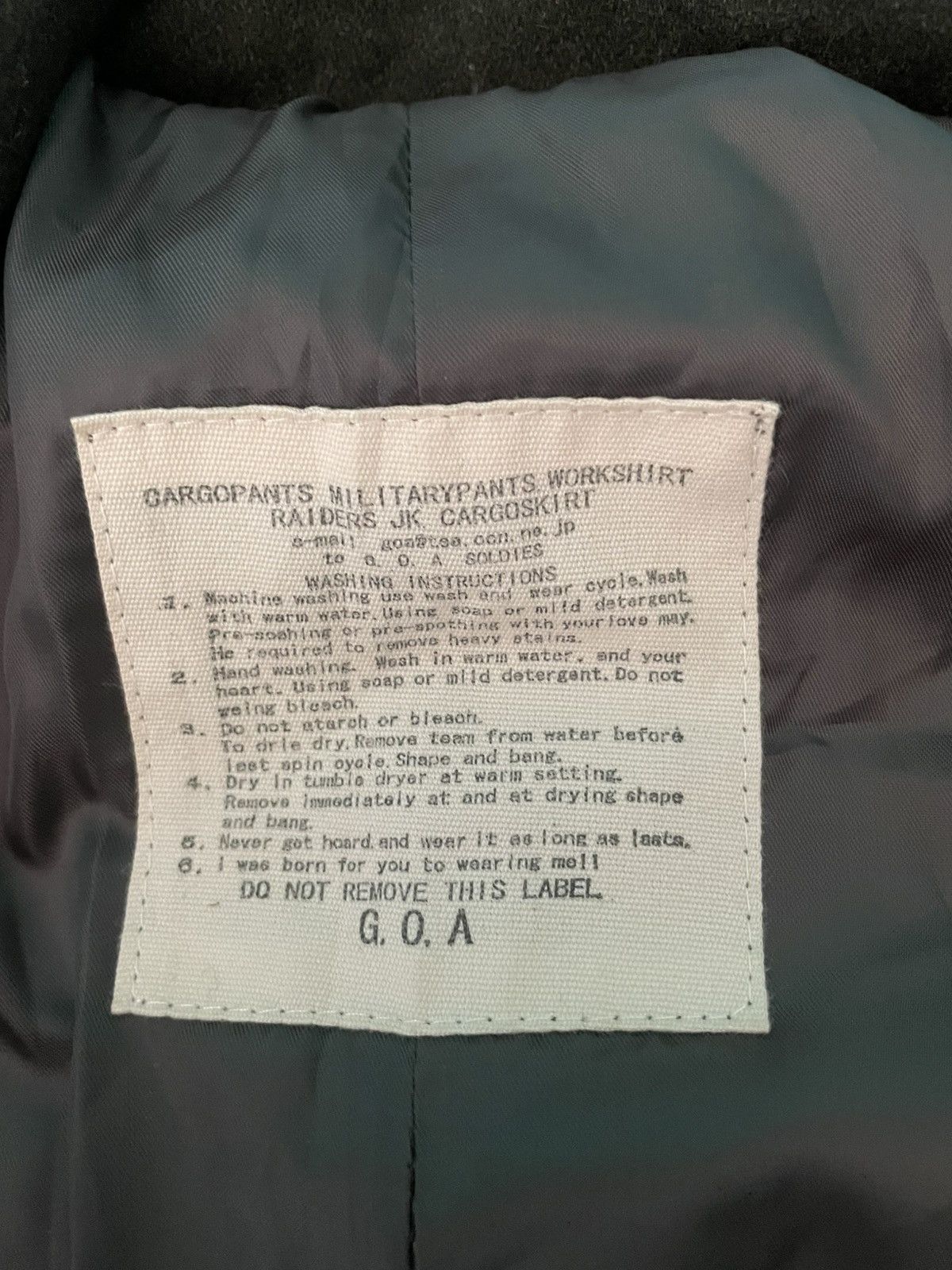 Japanese Brand × Vintage Vintage G.O.A Long Jacket Size US XS / EU 42 / 0 - 5 Thumbnail