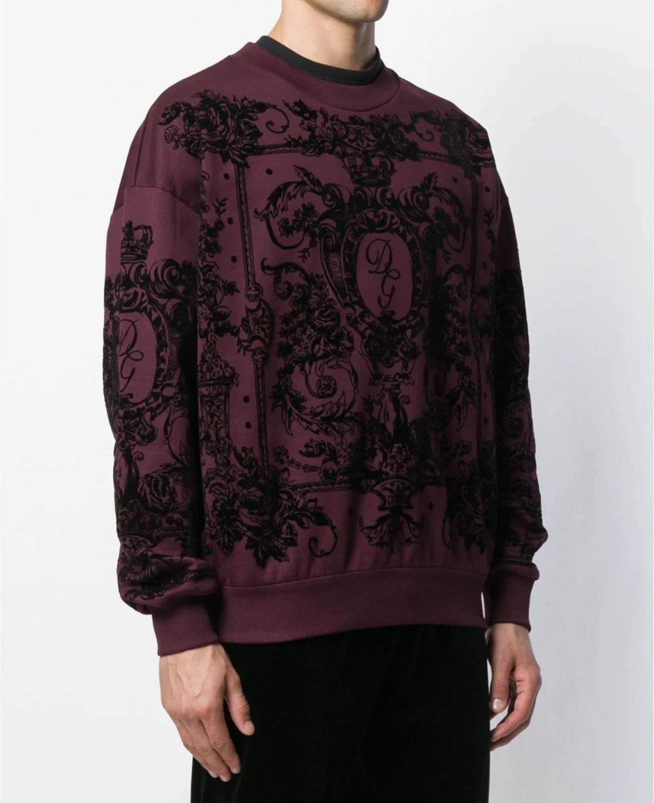 Dolce & Gabbana flocked print sweatshirt Size US L / EU 52-54 / 3 - 6 Thumbnail