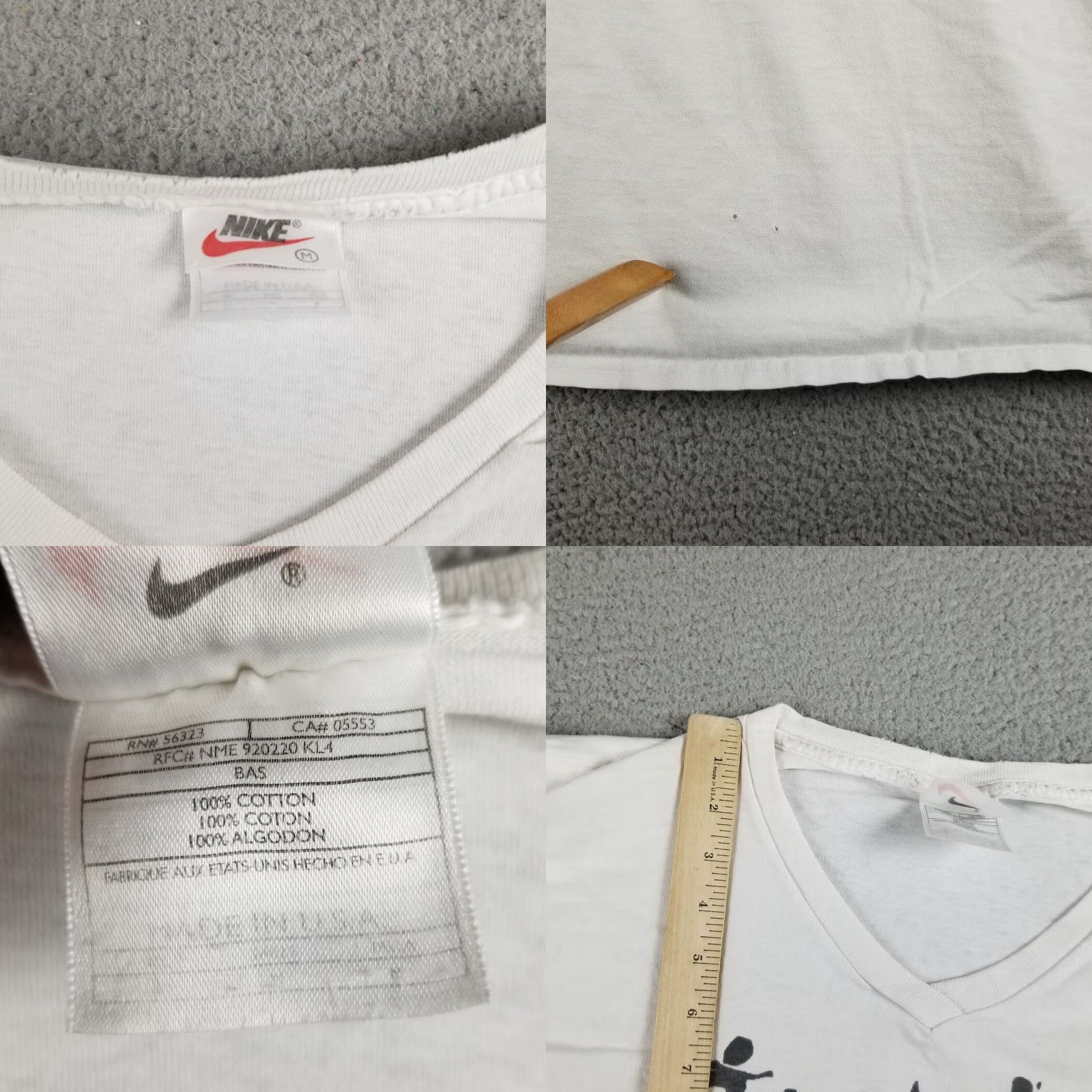 Nike Nike Mens Medium Shirt Vintage V Neck Art Graffiti Size US M / EU 48-50 / 2 - 2 Thumbnail