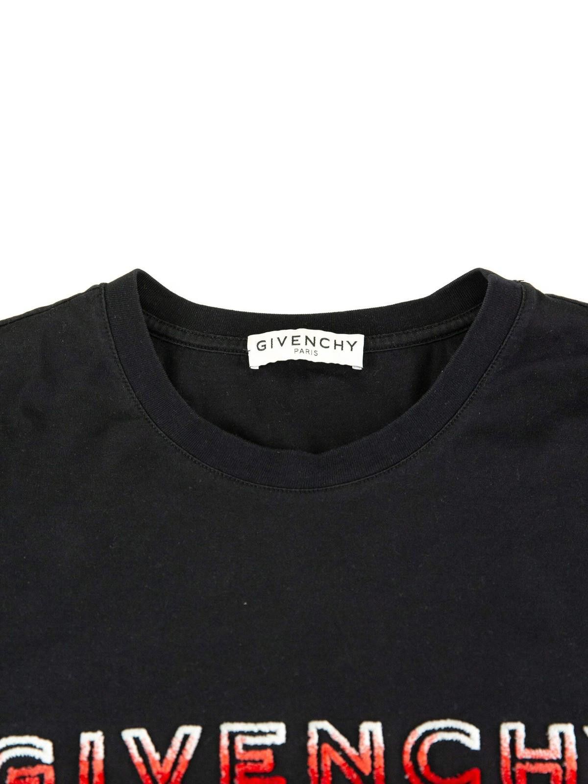 Givenchy Givenchy Mens Red Logo Black T Shirt Small Black Size US S / EU 44-46 / 1 - 3 Thumbnail