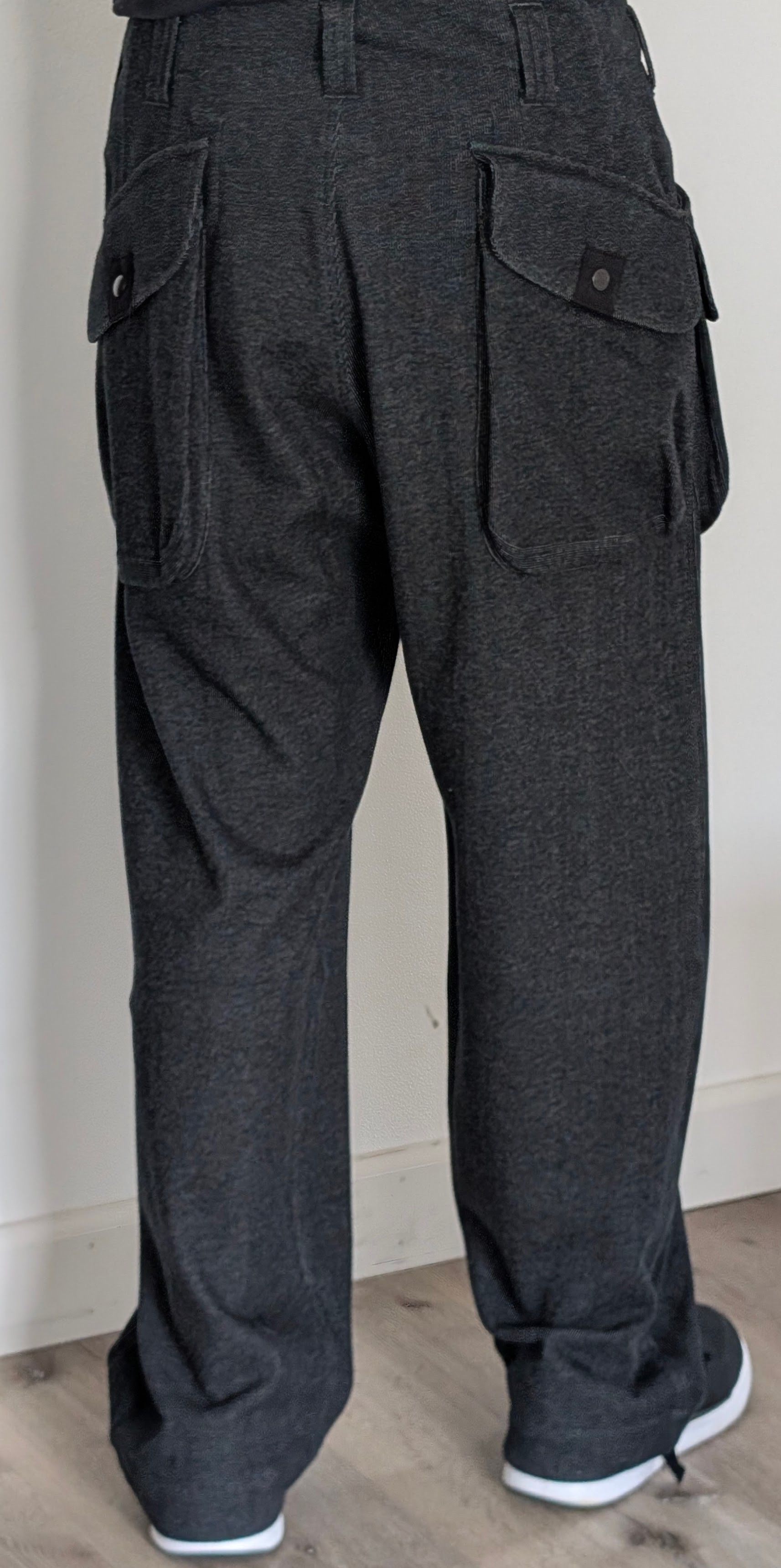 Yohji Yamamoto Yohji Yamamoto Grey Cotton Dbl Cargo Pkt Pant size 3 Size US 34 / EU 50 - 2 Thumbnail