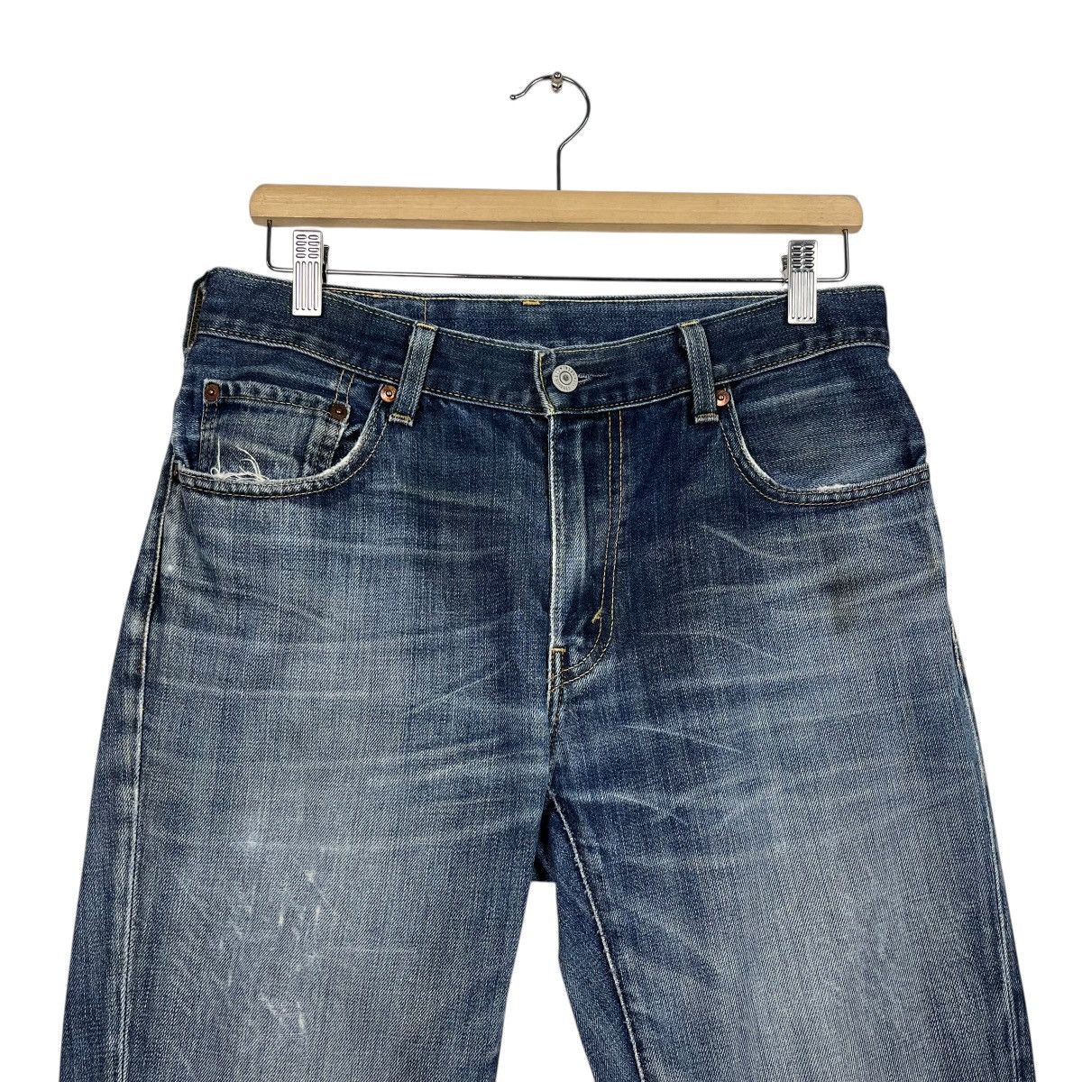 Levi's Vintage Y2k Levis Lot 505 Distressed Denim Jeans Size US 31 - 2 Thumbnail