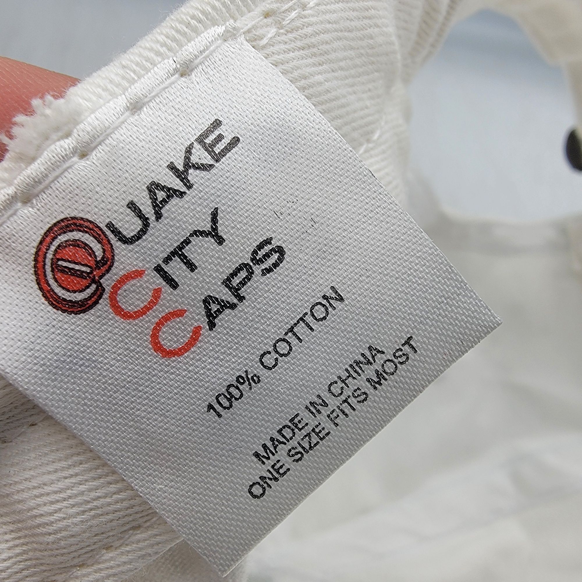 Other Cadillac Logo Cap By Quake City Caps White Hat Cap Adults Ca Size ONE SIZE - 6 Thumbnail