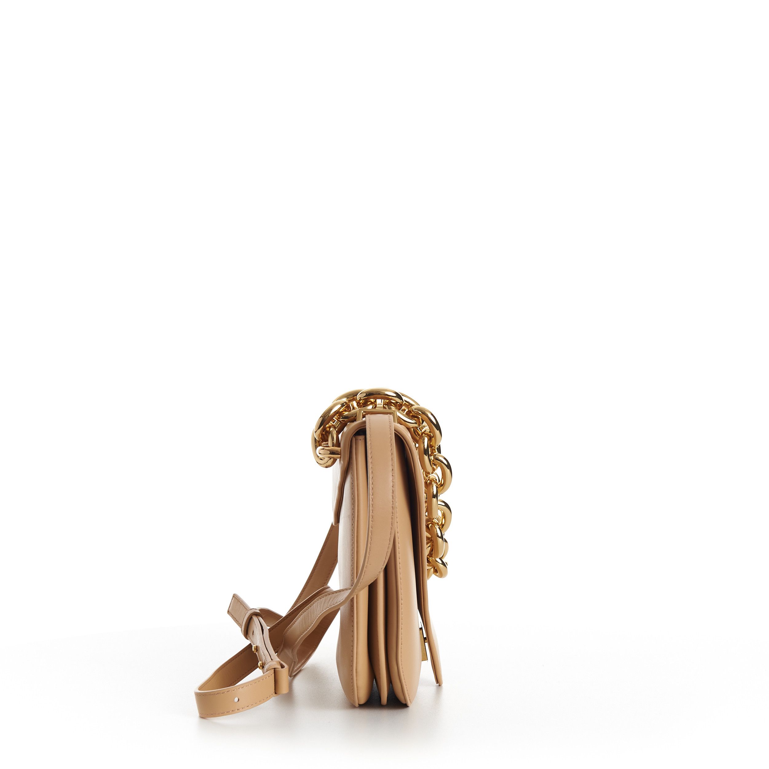 Bottega Veneta MOUNT Medium Envelope Chain Bag In Almond Leather Size ONE SIZE - 17 Thumbnail