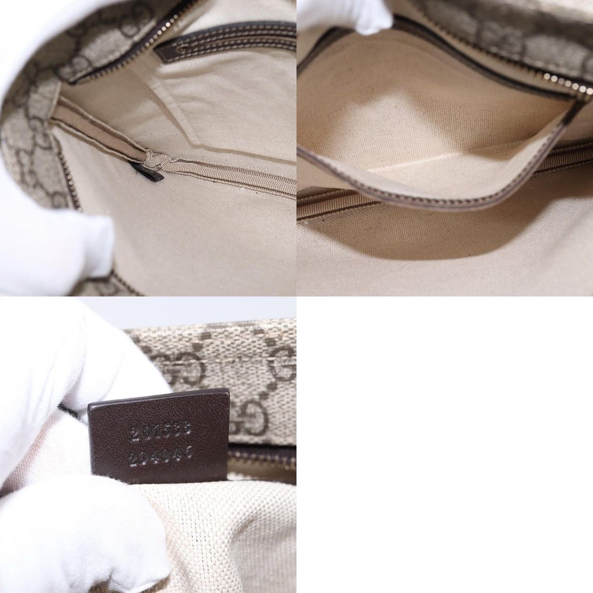 Gucci GUCCI GG Supreme Shoulder Bag Pvc Beige Gold Size ONE SIZE - 12 Thumbnail