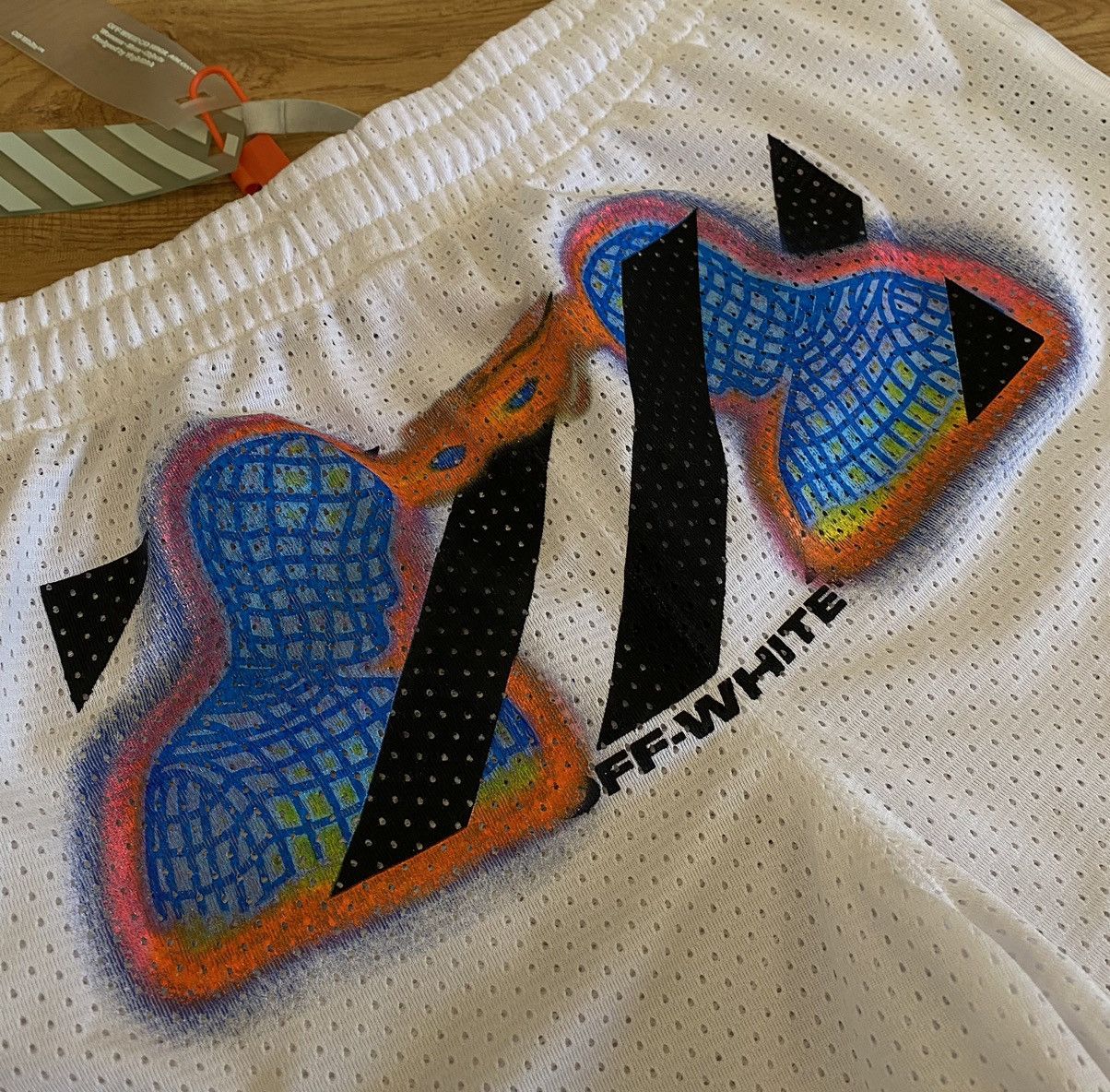 Off-White Off White Virgil Abloh Big Logo Shorts x Streetwear Size US 32 / EU 48 - 2 Thumbnail