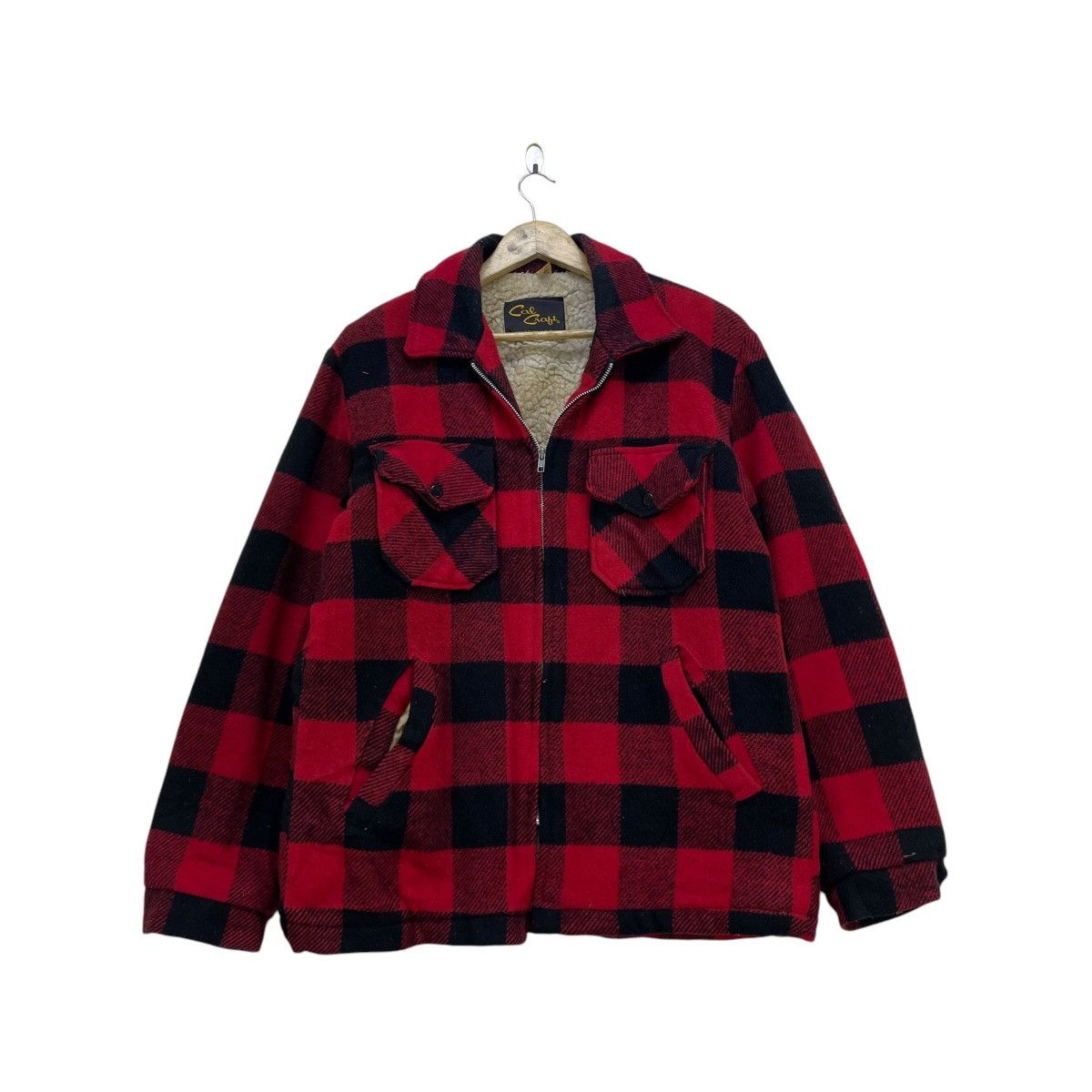 💥Vintage Cal Craft Crafted With Pride Shearling Warm Jacket