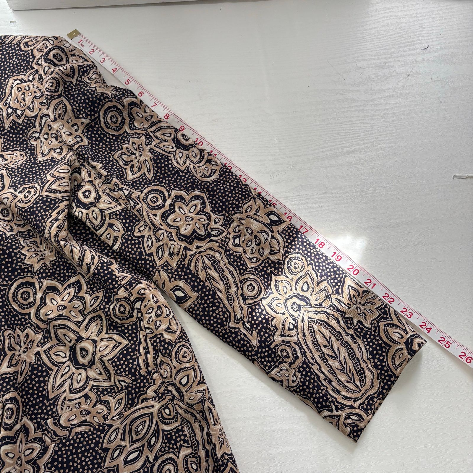 Other Vintage Alfred Dunner Navy Floral Jacket Blazer 14 Size XL / US 12-14 / IT 48-50 - 5 Thumbnail