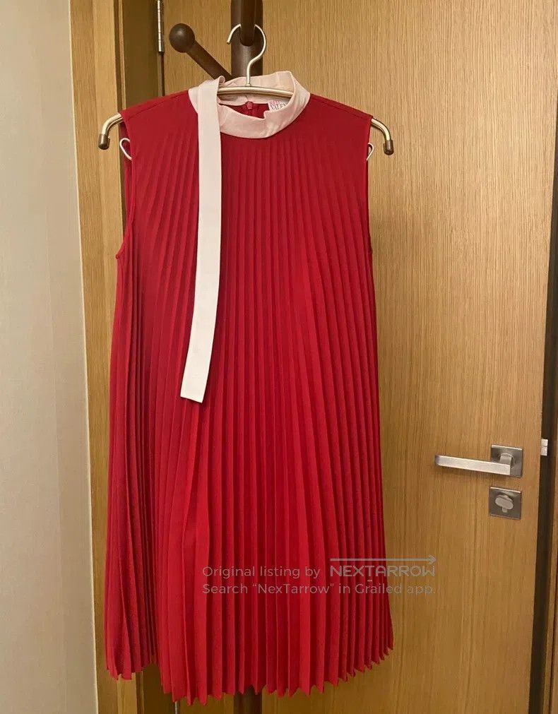 Valentino Valentino Mulberry silk red dress long skirt Size S / US 4 / IT 40 - 5 Thumbnail