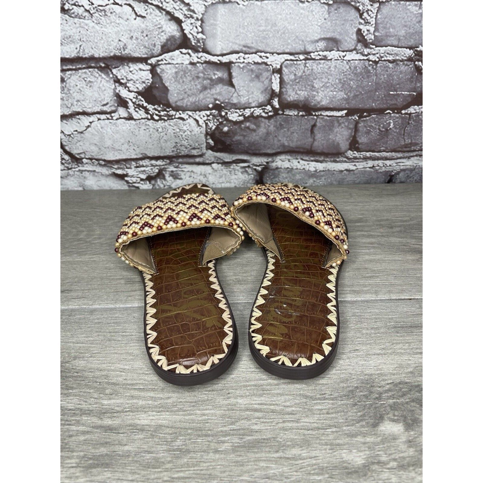 Sam Edelman Sam Edelman Gunner 3 Peach Pearl Beaded Multi Sandals Women’ Size US 6.5 / IT 36.5 - 13 Thumbnail