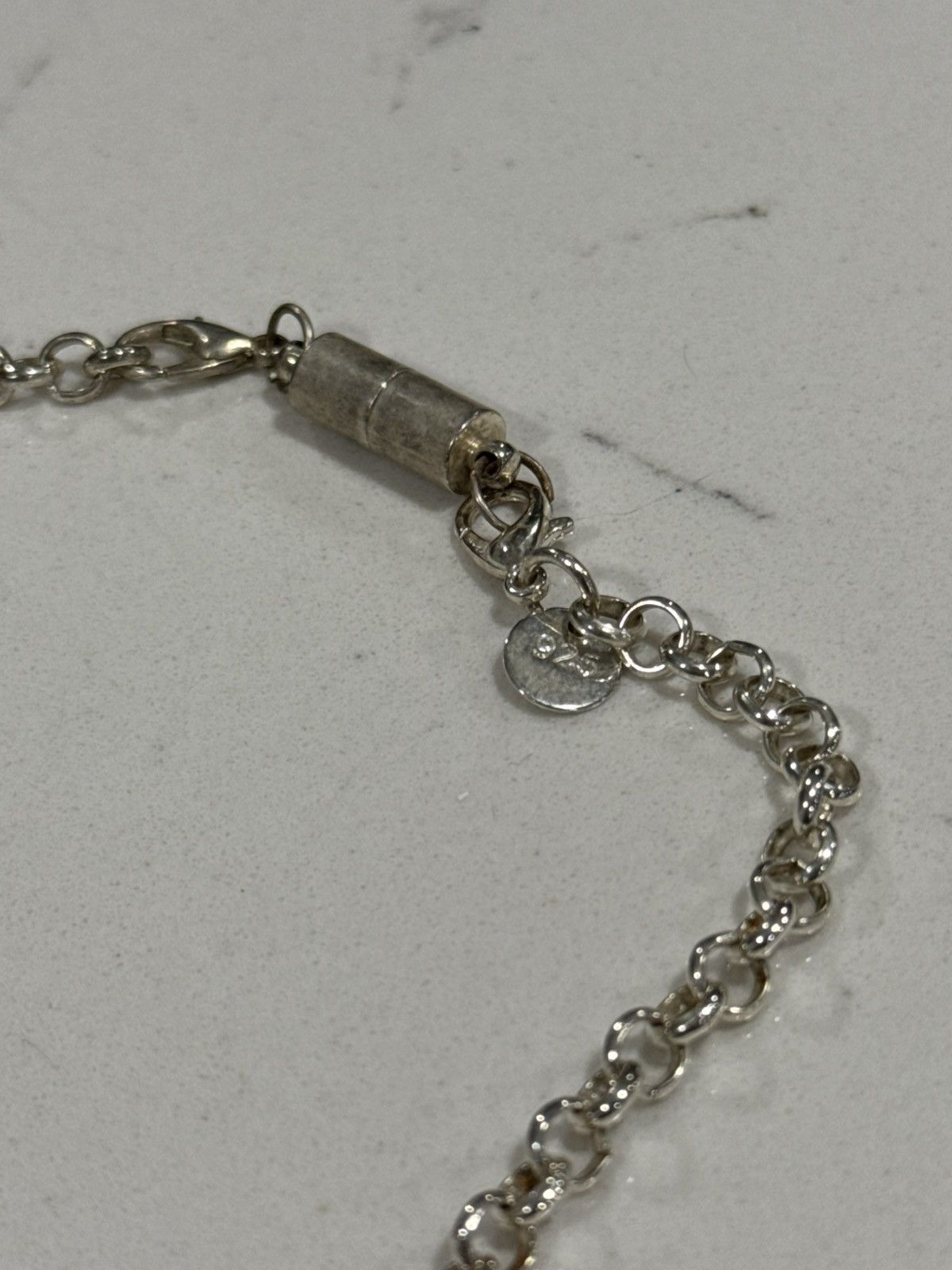 Sterling Silver Y2K Sterling Silver Charm Necklace Coquette Size ONE SIZE - 7 Thumbnail