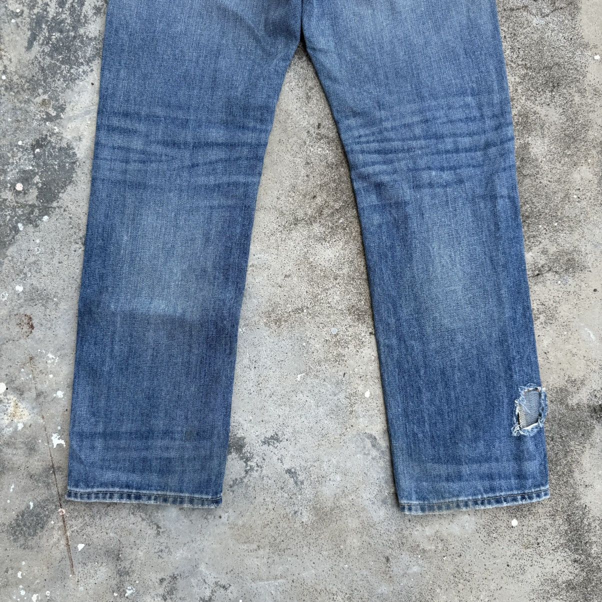 Japanese Brand VINTAGE JAPANESE FADED RIPPED JEAN DENIM PANTS Size US 31 - 9 Thumbnail