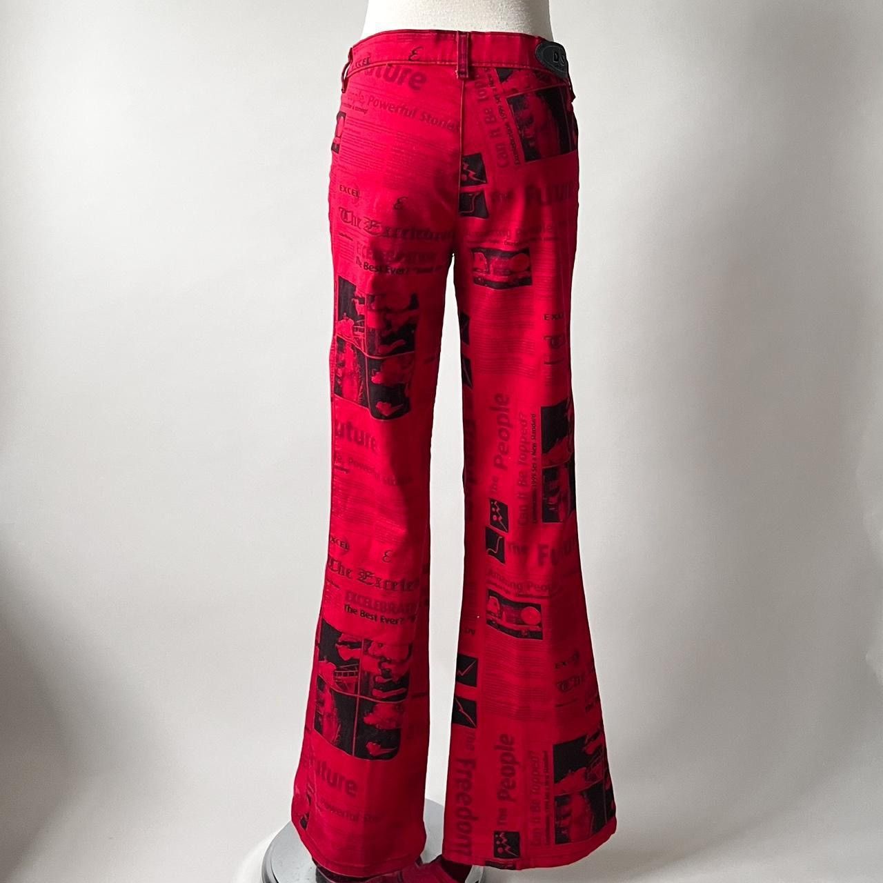 Vintage Vintage Newsprint Pants Size 27" / US 4 / IT 40 - 3 Thumbnail