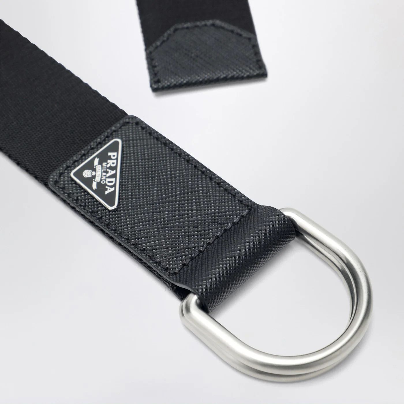 Prada o1d2blof0326 Size: 110 / Re-Nylon Web Belt in Black Size ONE SIZE - 2 Thumbnail