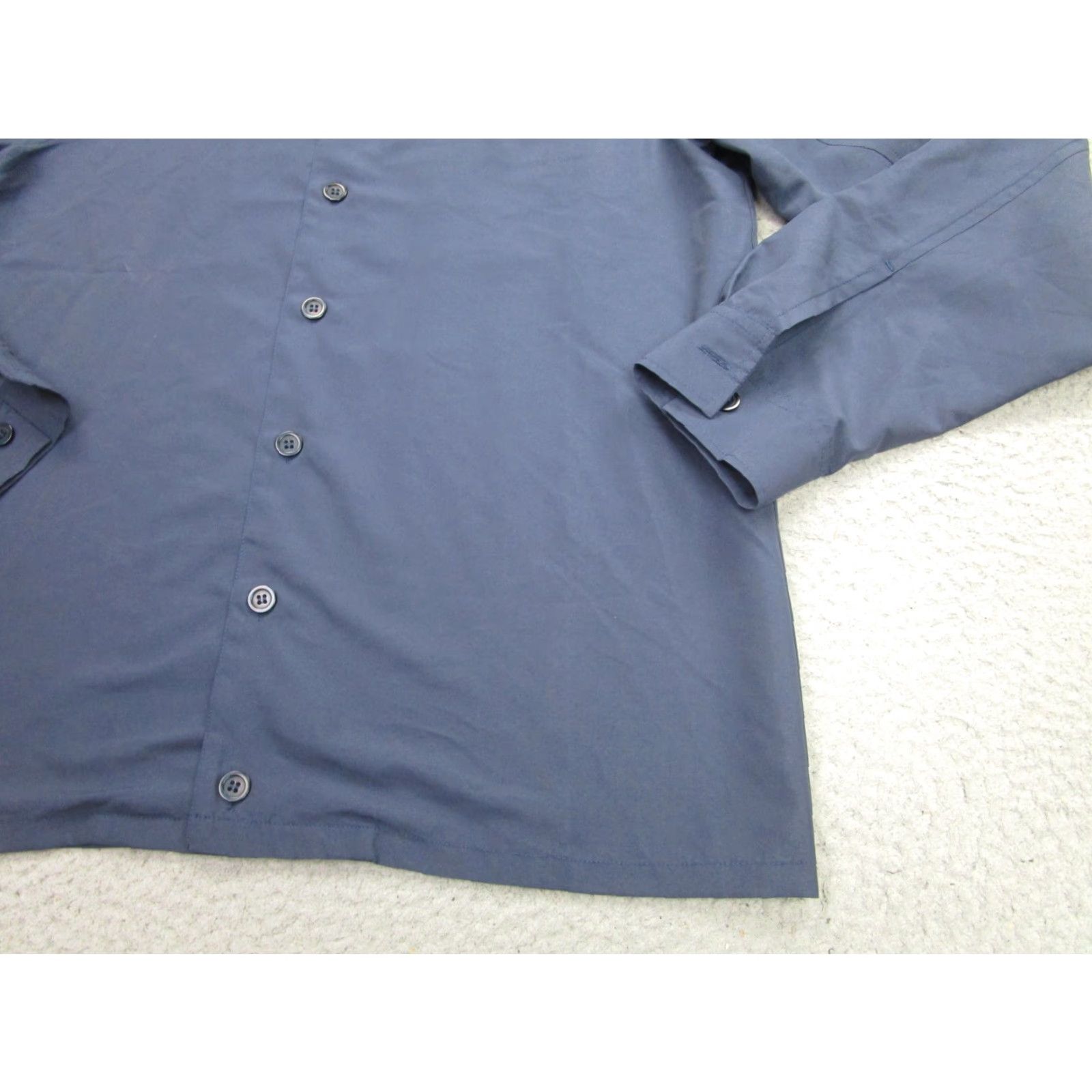 Vintage 13 Bonaparte Shirt Mens XL Navy Made In France Button Front Polyester Casual Size US XL / EU 56 / 4 - 3 Thumbnail