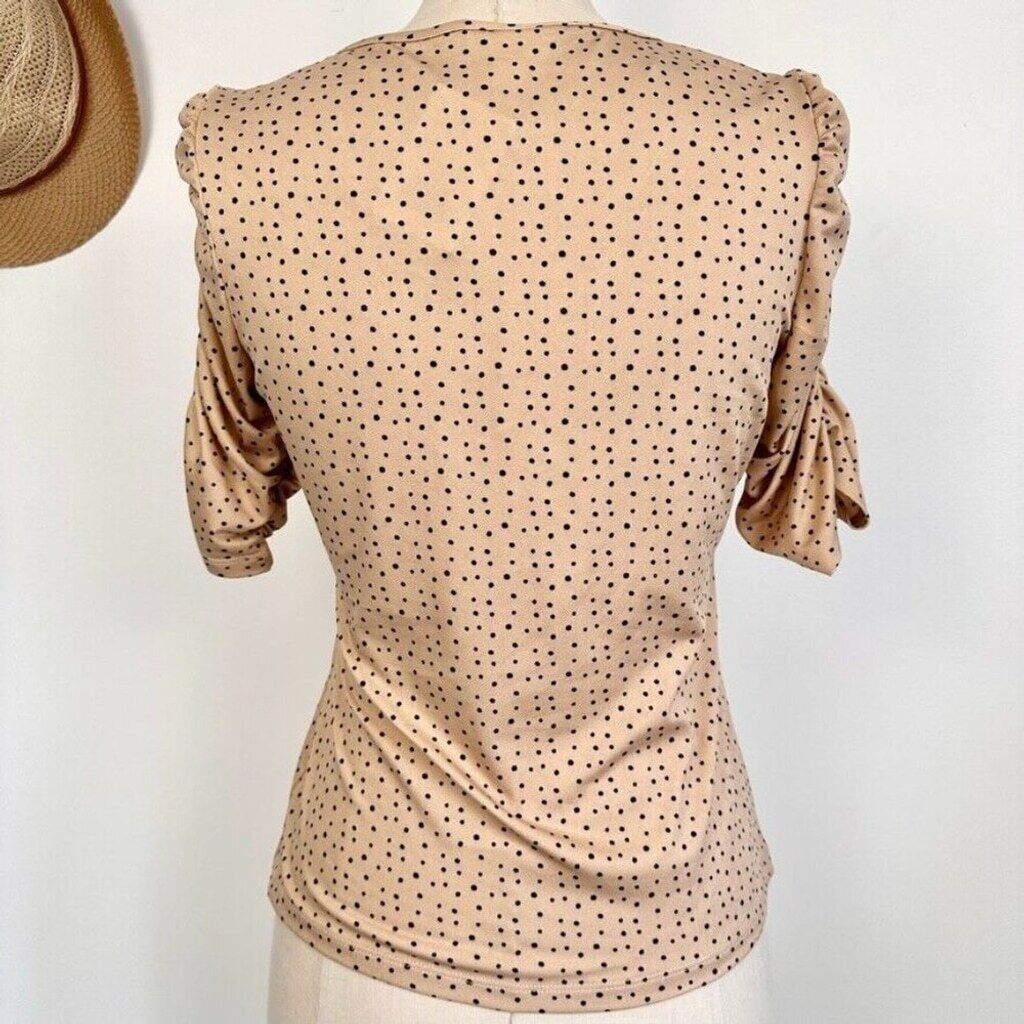 Other Jules & Leopold Womens Half Sleeve Ruched Top Small Pink New Size S / US 4 / IT 40 - 5 Thumbnail