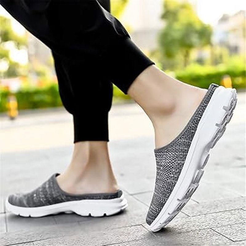 Other ChicWind Women's 8.5 Gray Breathable Mesh Slide-On Sneakers Size US 8.5 / IT 38.5 - 5 Thumbnail