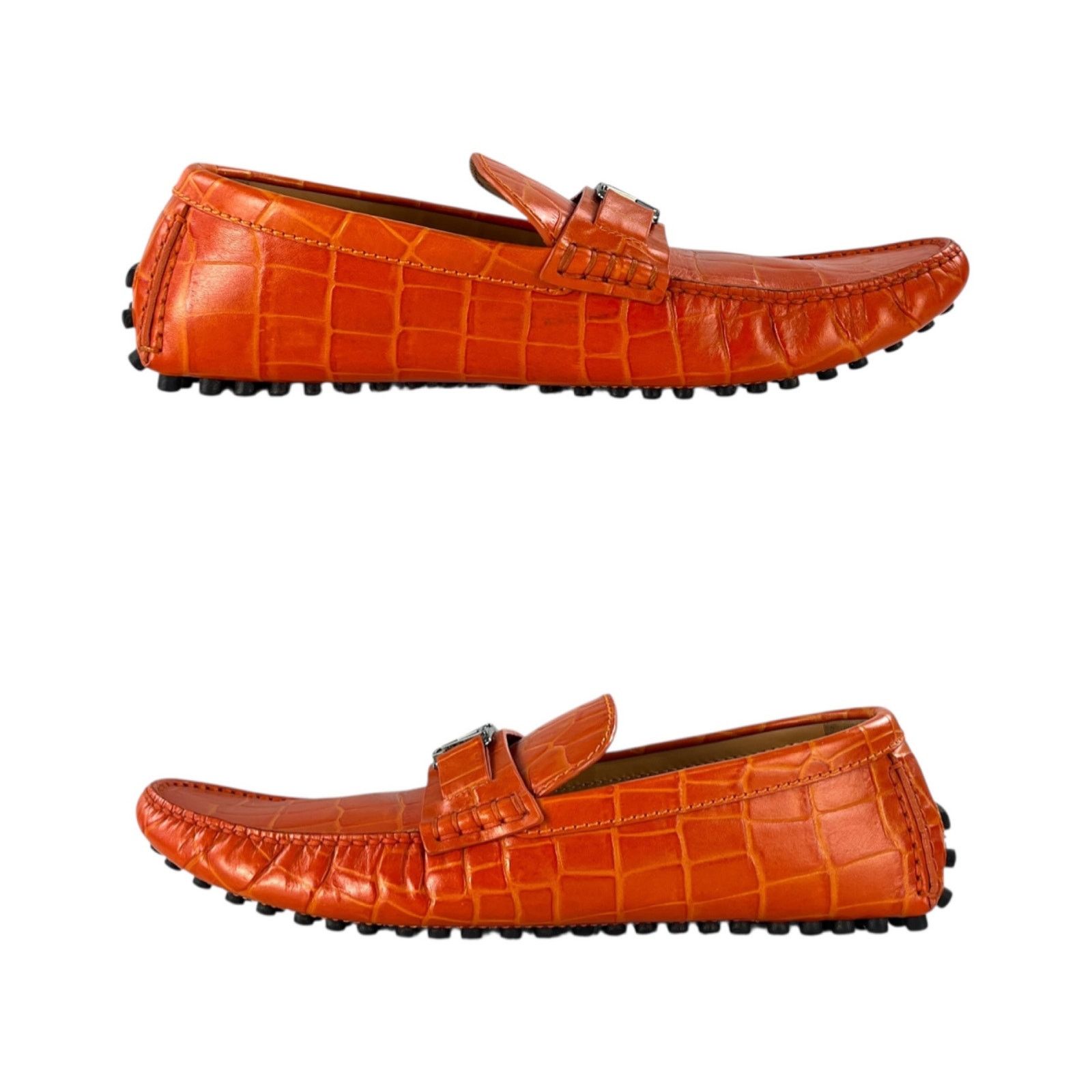 Louis Vuitton Louis Vuitton Croc-Embossed Loafers Size US 9 / EU 42 - 3 Thumbnail