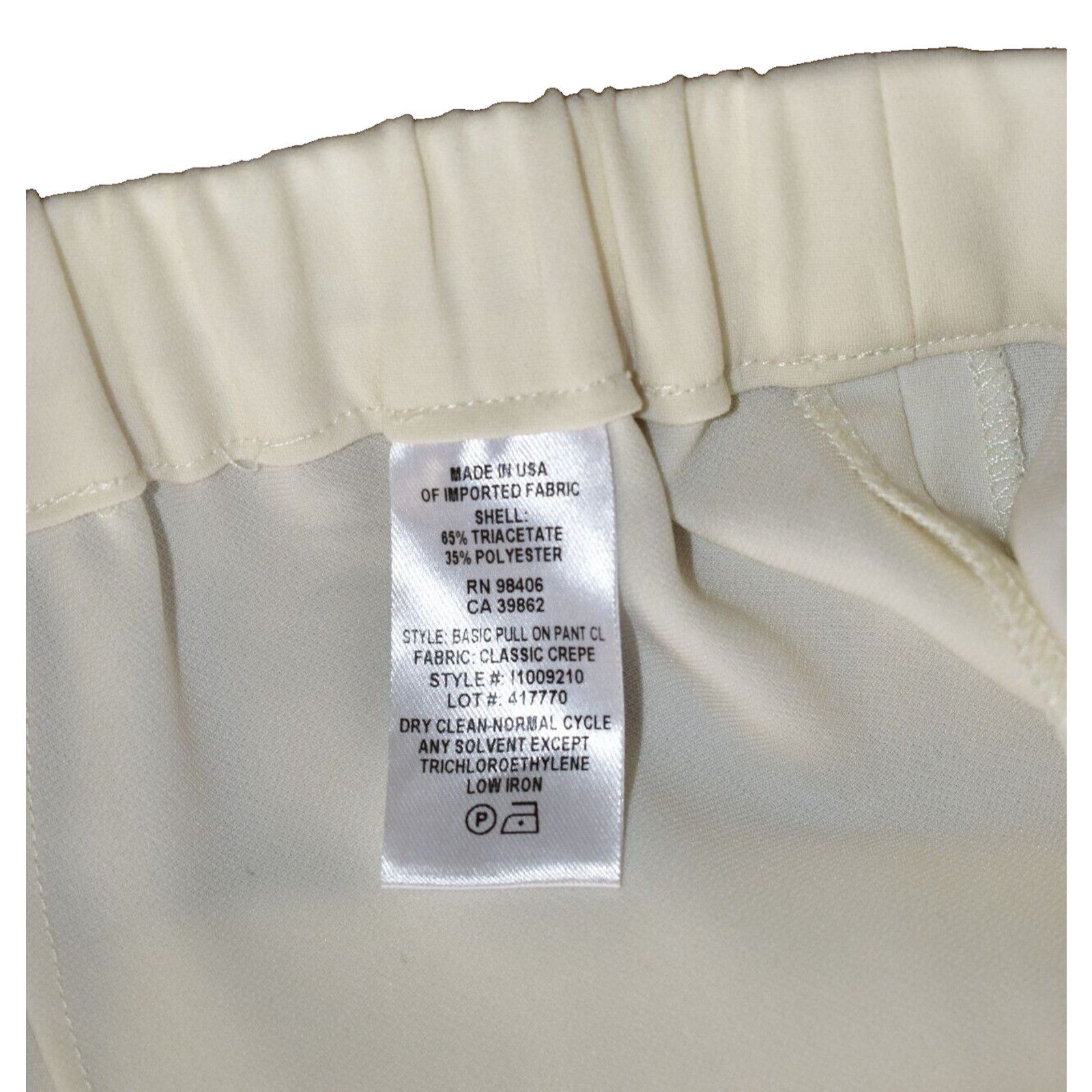 Theory NWT THEORY Rice Classic Crepe Basic Pull On Pants Sz 00 $295 Size 24" / US 00 / IT 34 - 6 Thumbnail
