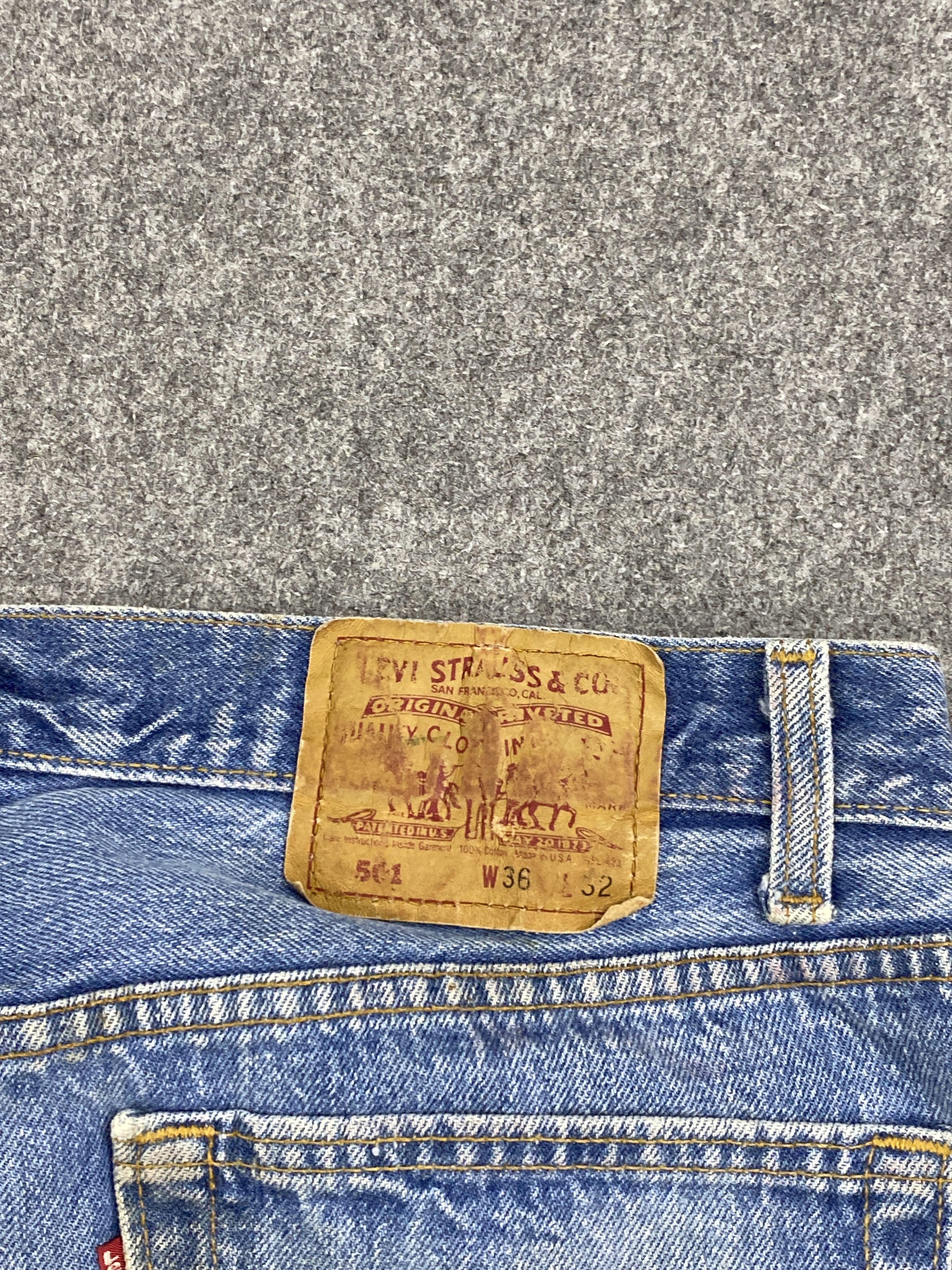 Levi's Rusty Vintage 90s Levi's 501 Faded Jeans DP2806 Size US 34 / EU 50 - 5 Thumbnail