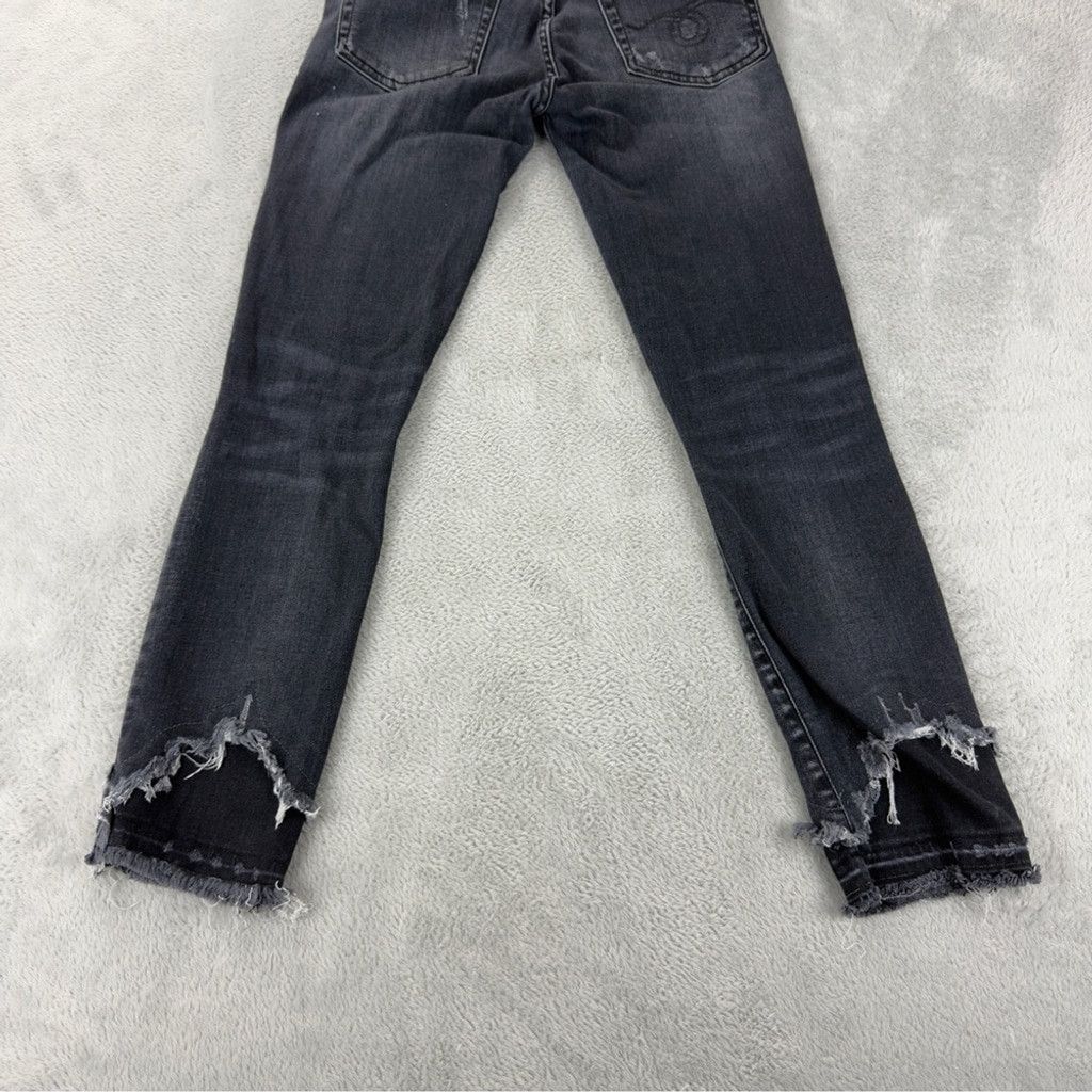 R13 R13 Women's Size 24x25 Jenny Mid Rise w/ Double Shred Hems B Size 24" / US 00 / IT 34 - 15 Thumbnail