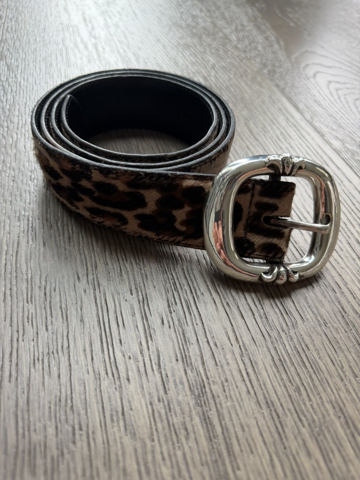 Chrome Hearts Chrome Hearts Cheetah Print Gunslinger Silver Belt Buckle Size 36 - 2 Thumbnail