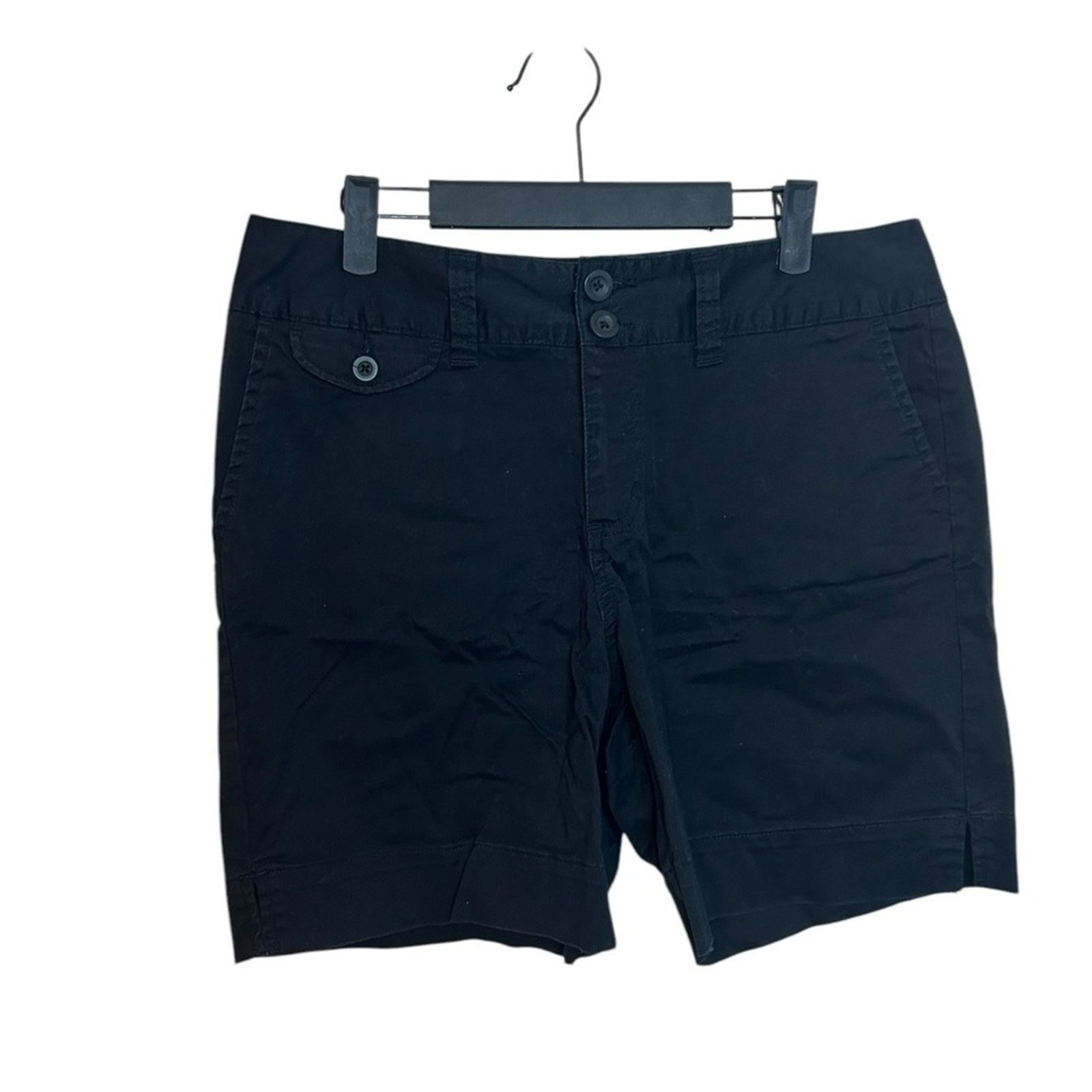 St. Johns Bay St. John’s Bay Black Stretch Bermuda Shorts Size 32" / US 10 / IT 46 - 1 Thumbnail