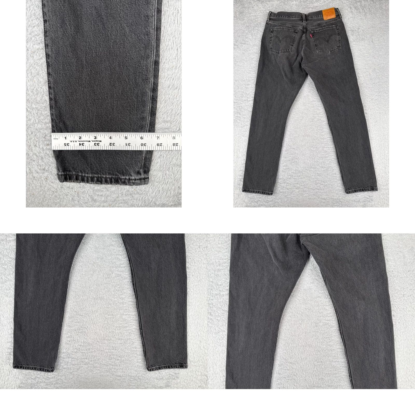 Levi's Levis Jeans Women 31 Black Denim Distressed 501 S Skinny Premium 31x28 Jeans Women Distressed 501XX 5-Pocket Denim Slim Modern Black Adult Womens Size 24" / US 00 / IT 34 - 10 Thumbnail