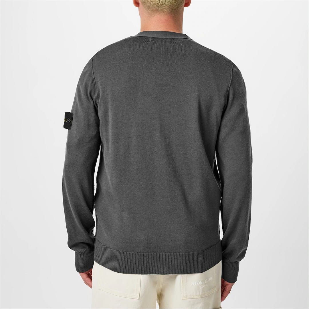 Stone Island o1g2r1mq0526 Patch Wool Cardigan in Grey Size US S / EU 44-46 / 1 - 5 Thumbnail