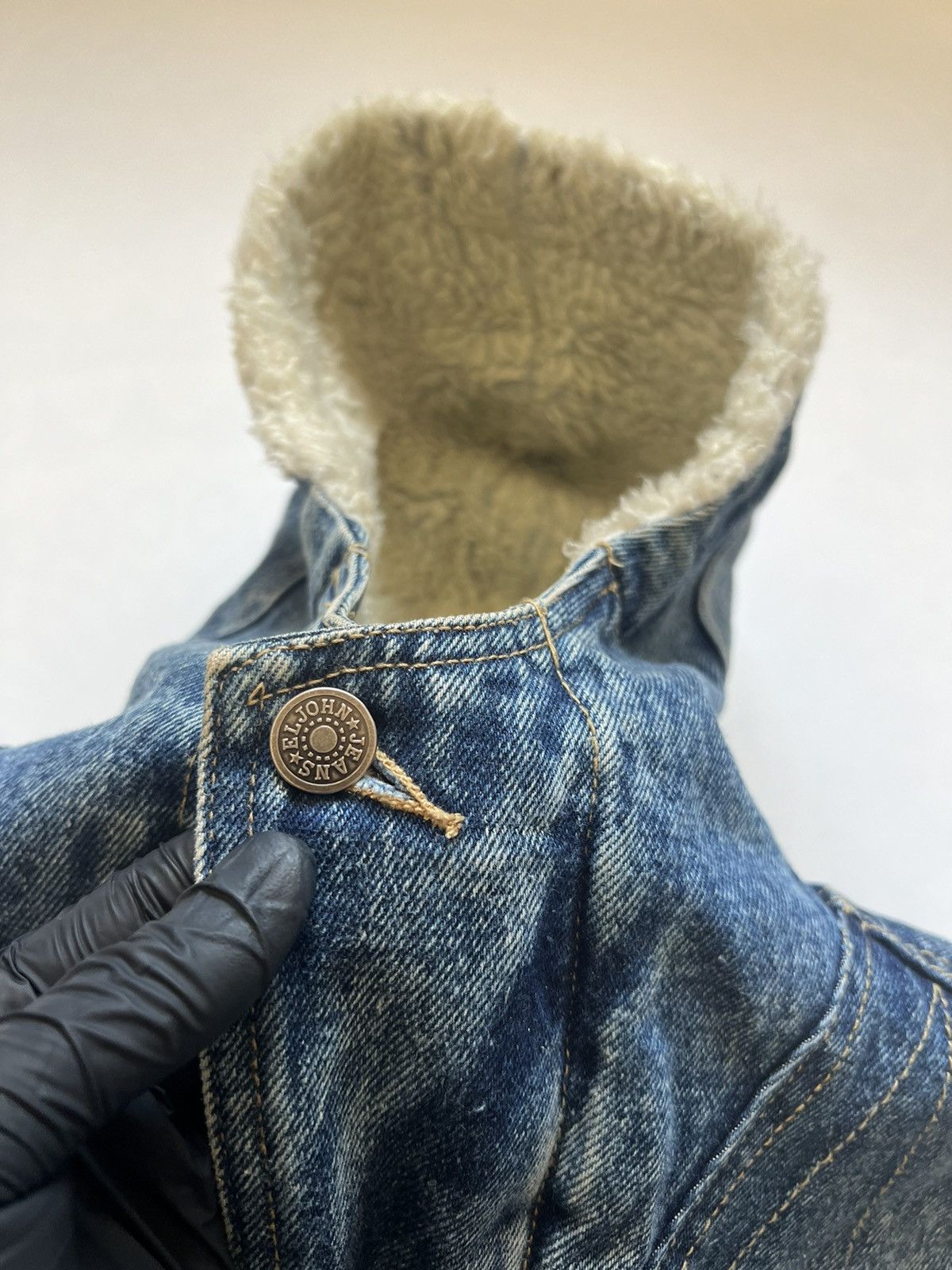 Vintage Vintage Fighting Spirit Sherpa Hooded Bomber Jacket Size S / US 4 / IT 40 - 4 Thumbnail