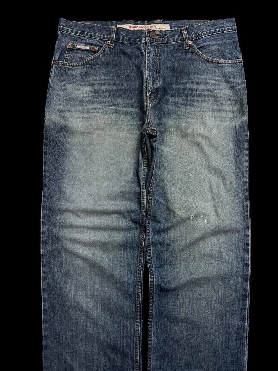 Japanese Brand WAIST-37 BAGGY Japanese Insane Mudwash Distressed Denim Jean Size US 37 - 3 Thumbnail