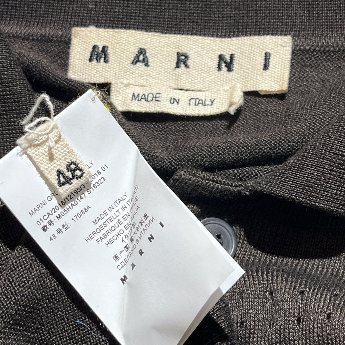 Marni Fine wool big stitch polo Size US M / EU 48-50 / 2 - 4 Thumbnail