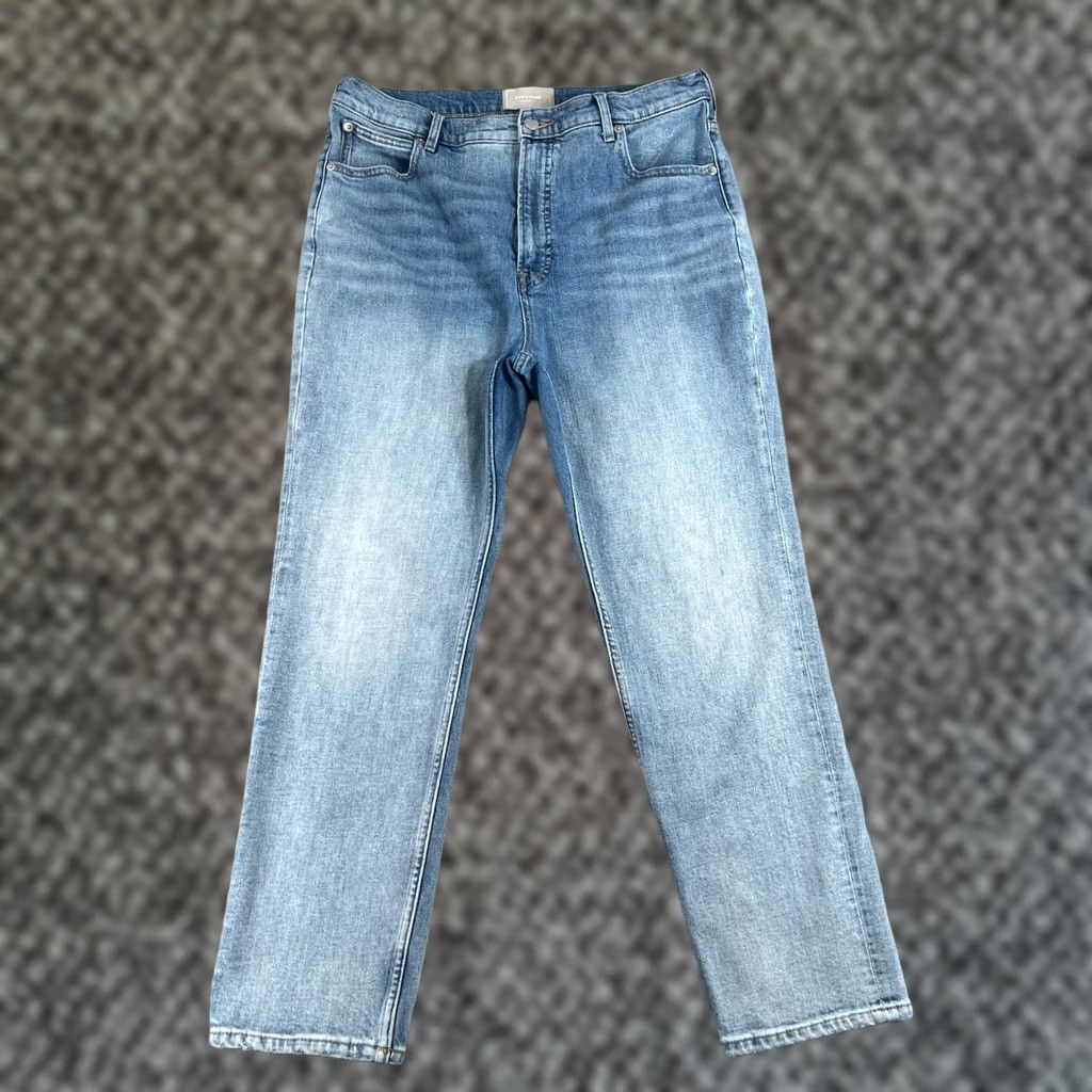 Everlane Everlane Jeans Women’s 32 The Way-High Slim Denim Pants Light Wash City Everyday Classic 5-Pocket Women’s Slim Jeans Mens? Size 24" / US 00 / IT 34 - 1 Thumbnail