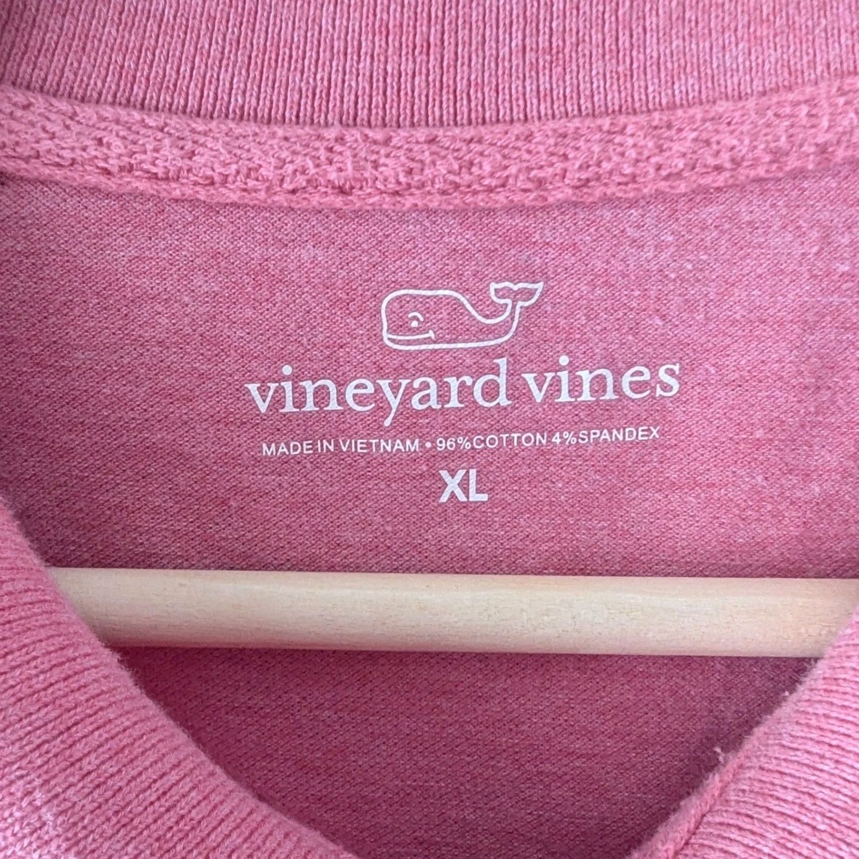 Vineyard Vines Vineyard Vines Polo Shirt Mens XL Pink Heathered Stretch Cotton Short Sleeve Shirt Size US XL / EU 56 / 4 - 5 Thumbnail