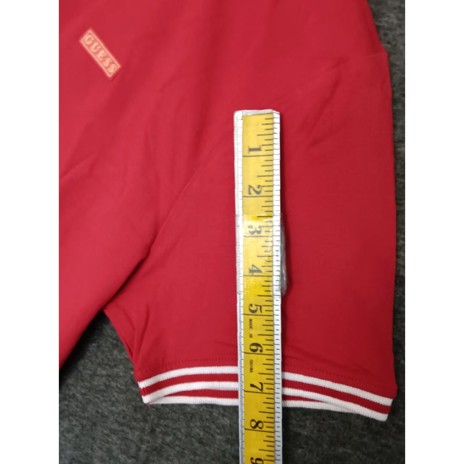 Guess GUESS Polo Shirt Men's Red Short Sleeve Collared 1/4 Zip T-Shirt M Size US M / EU 48-50 / 2 - 5 Thumbnail